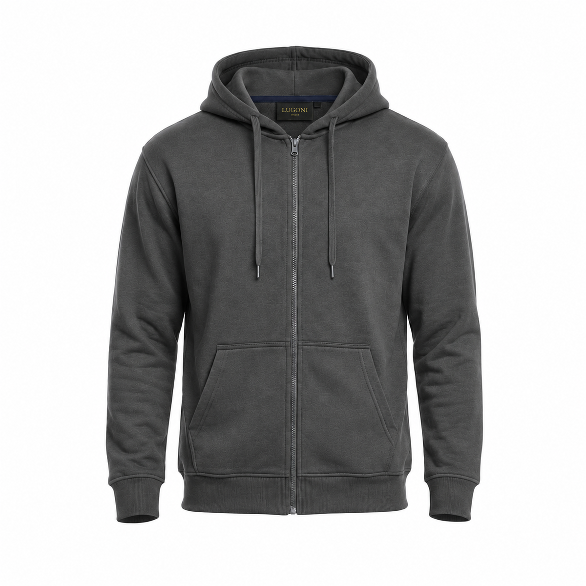 Felpa con zip e Cappuccio
