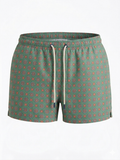 Costume da Bagno Uomo con Micro-Pattern Floreale Rétro