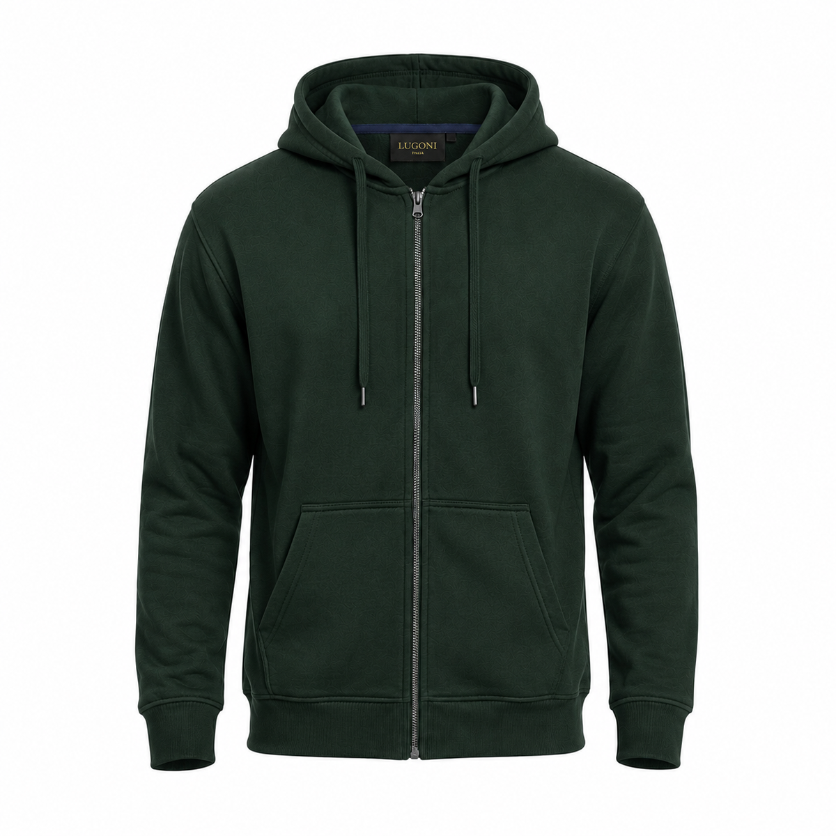 Felpa con zip e Cappuccio