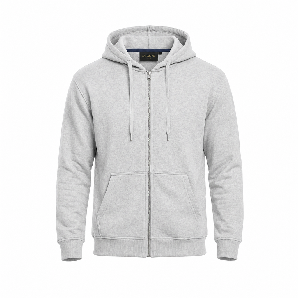 Felpa con zip e Cappuccio