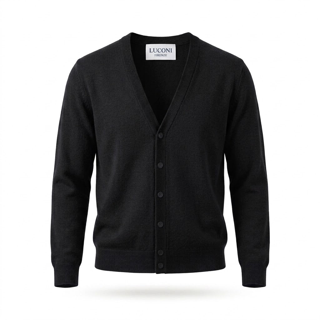 Cardigan in maglia con bottoni