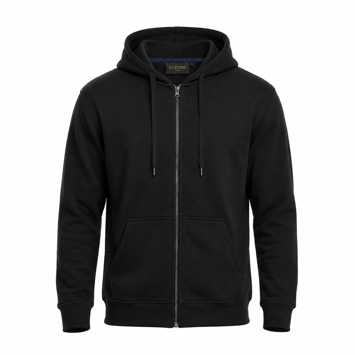 Felpa con zip e Cappuccio