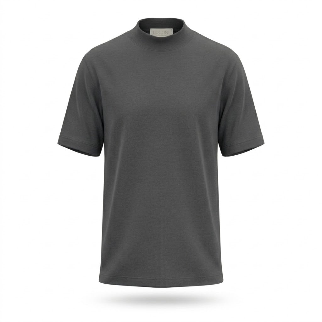 T-shirt Accollata in cotone