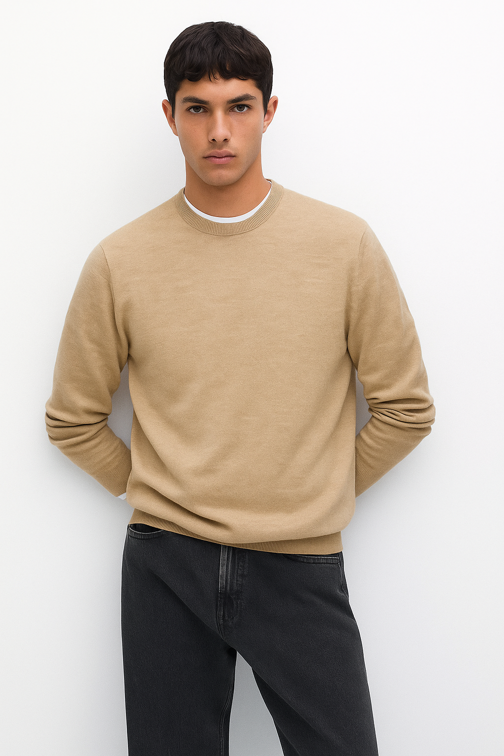 Girocollo in misto Cashmere