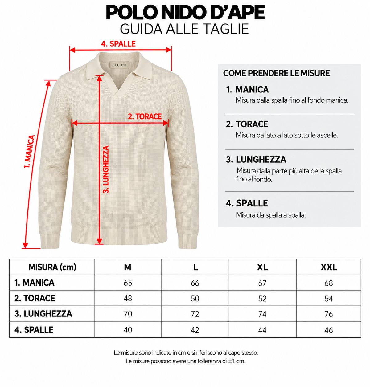 Guida alle taglie
