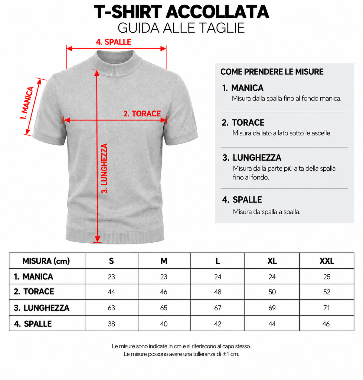 Guida alle taglie
