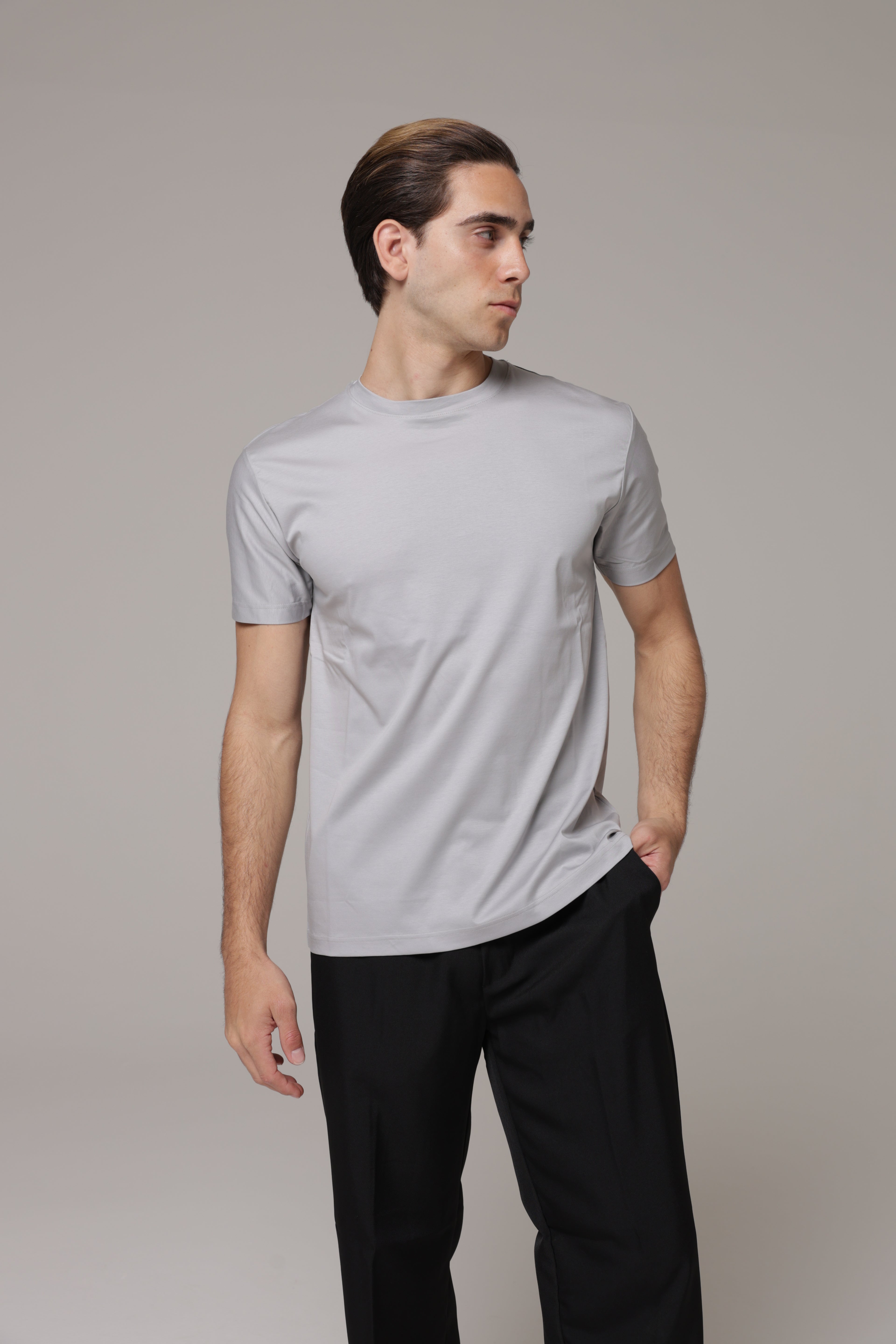 T-Shirt in tessuto di Scozia Premium