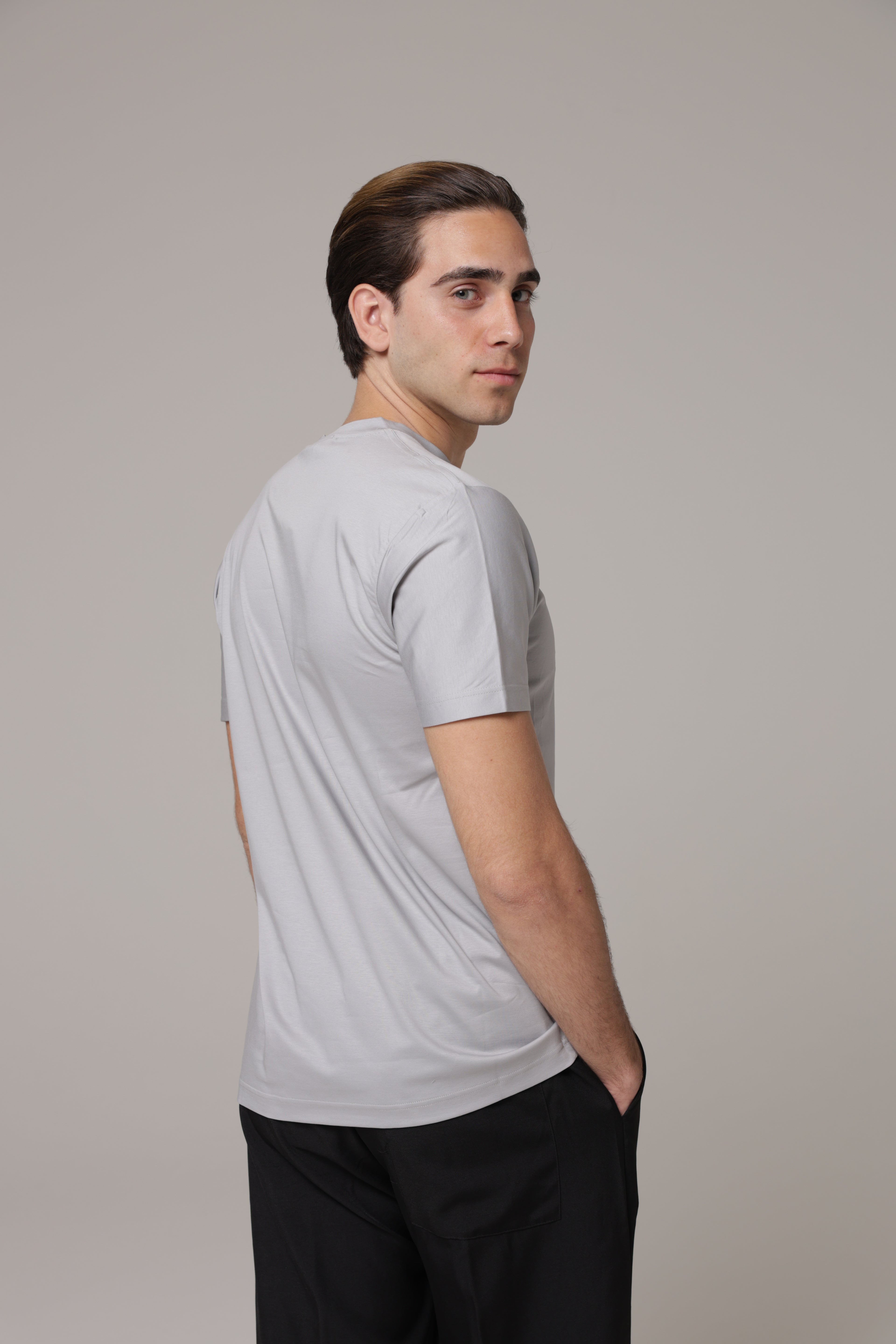 T-Shirt in tessuto di Scozia Premium