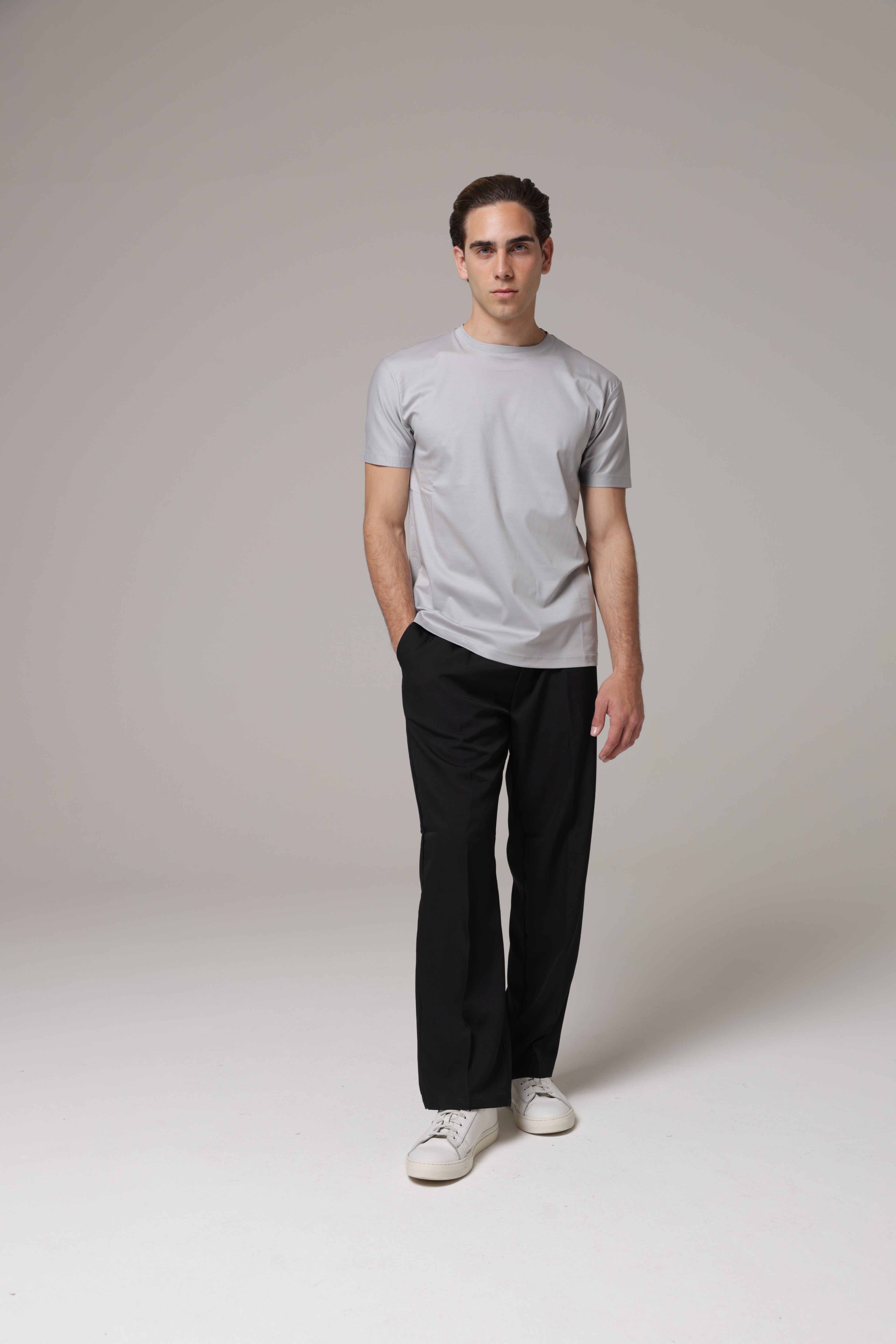 T-Shirt in tessuto di Scozia Premium