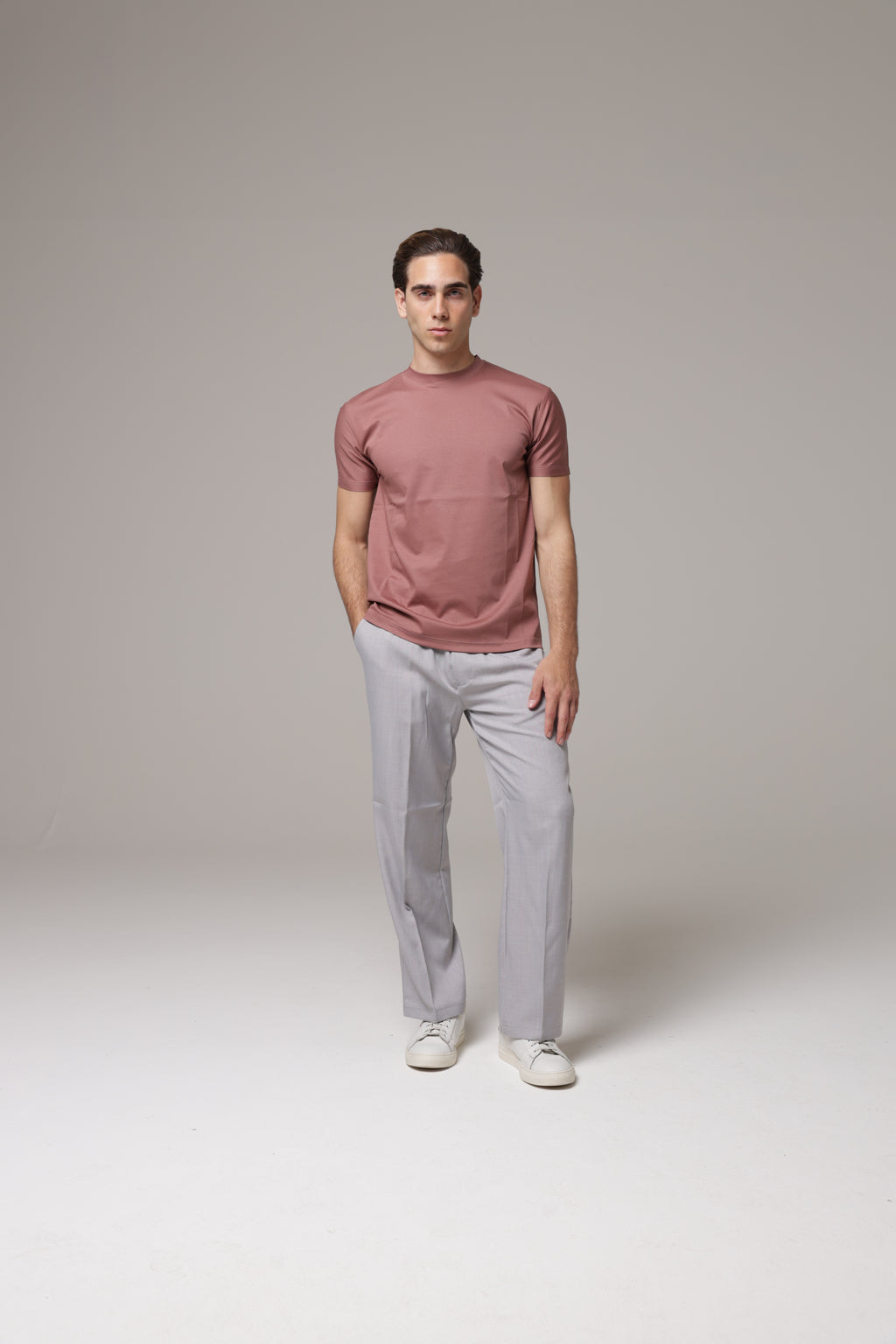 T-Shirt in tessuto di Scozia Premium