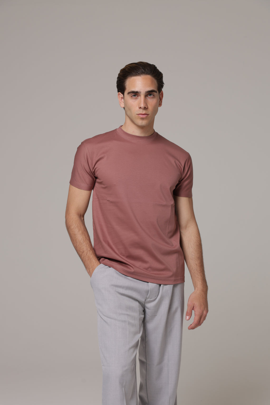 T-Shirt in tessuto di Scozia Premium
