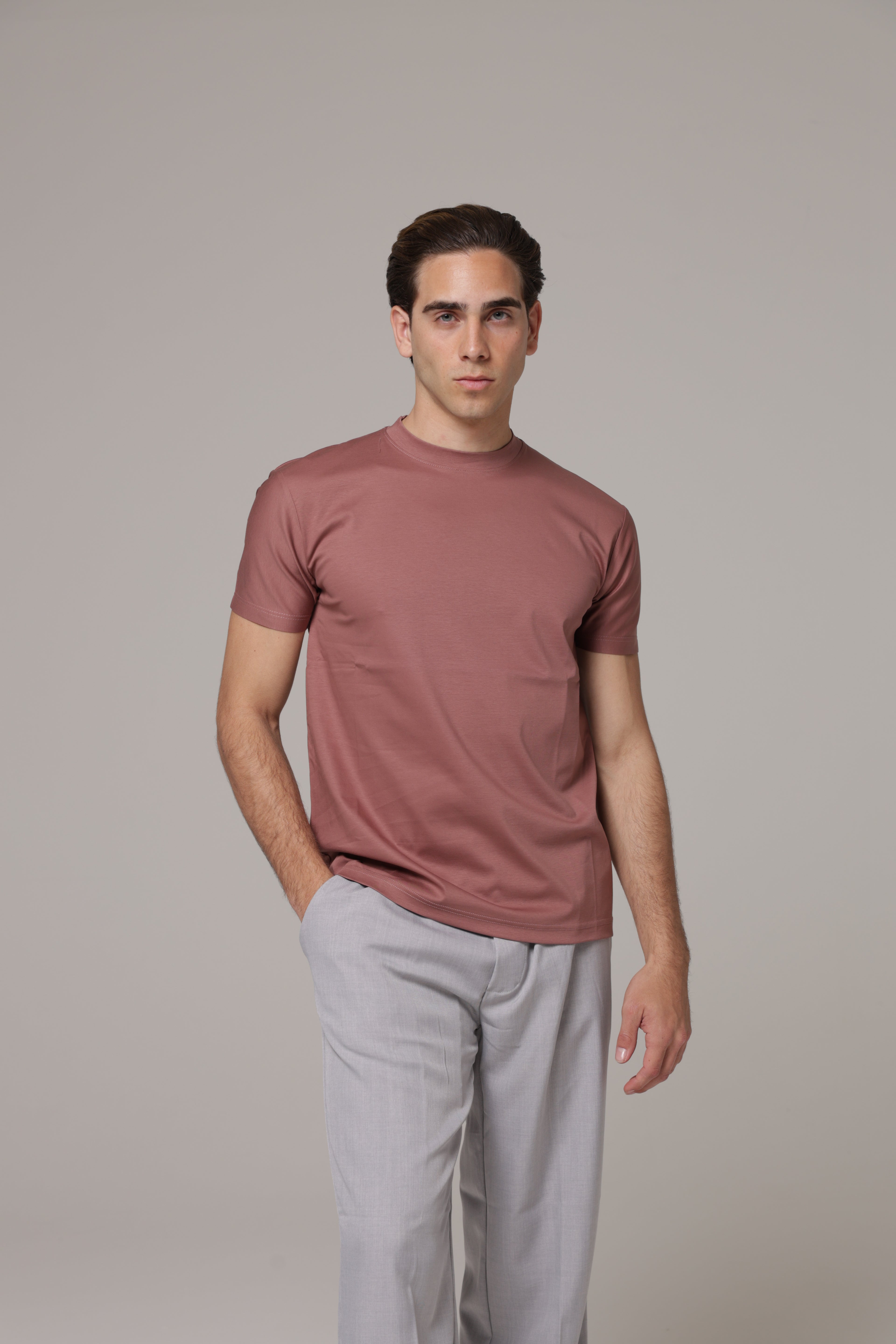 T-Shirt in tessuto di Scozia Premium