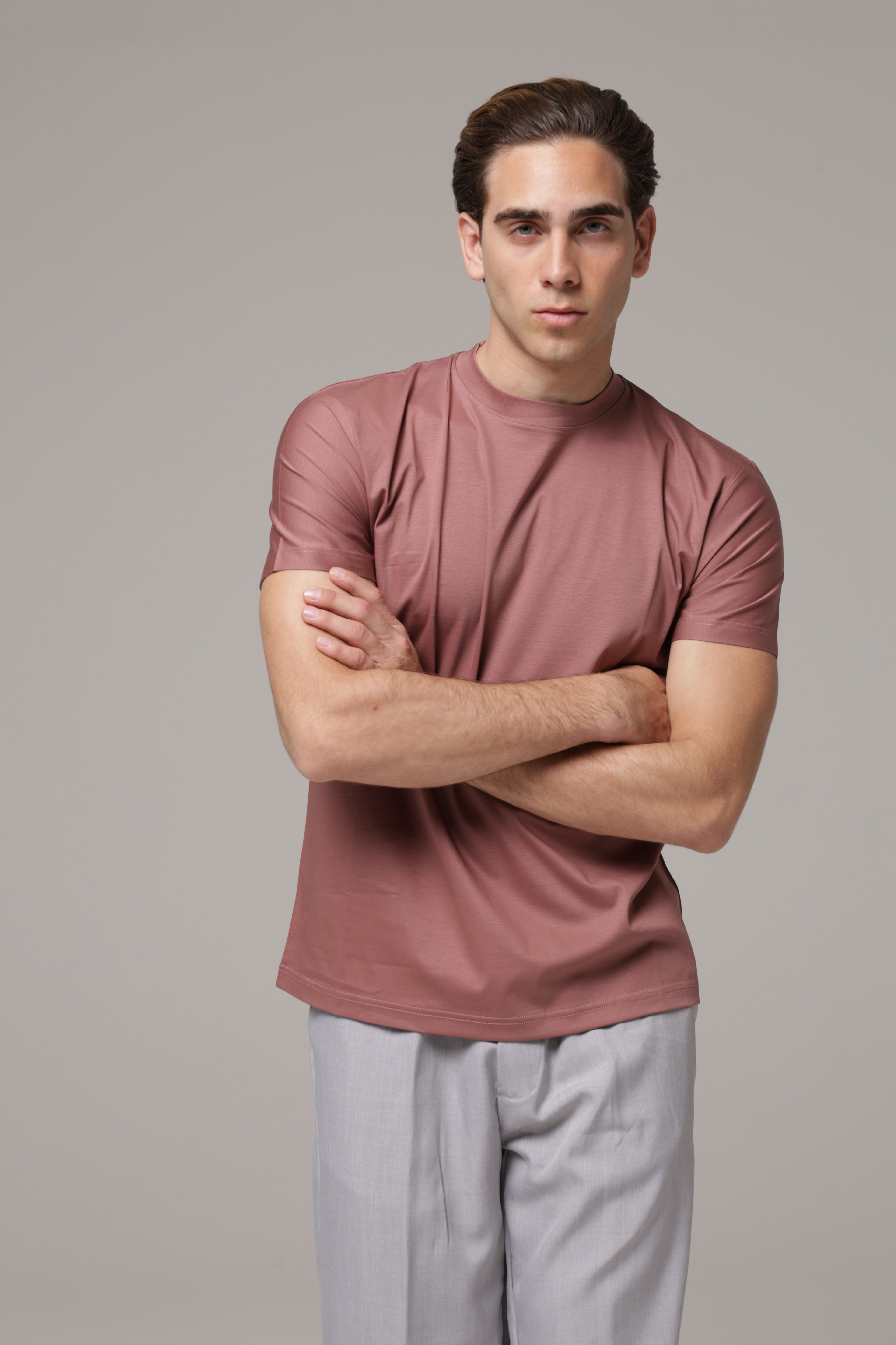 T-Shirt in tessuto di Scozia Premium