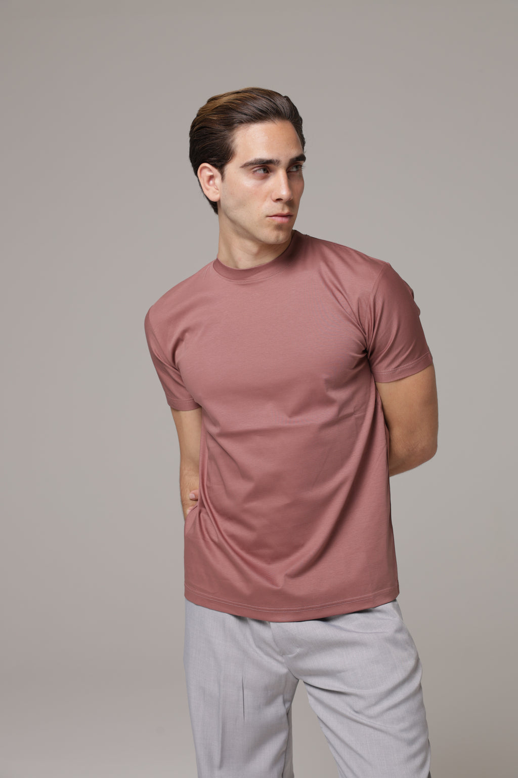 T-Shirt in tessuto di Scozia Premium