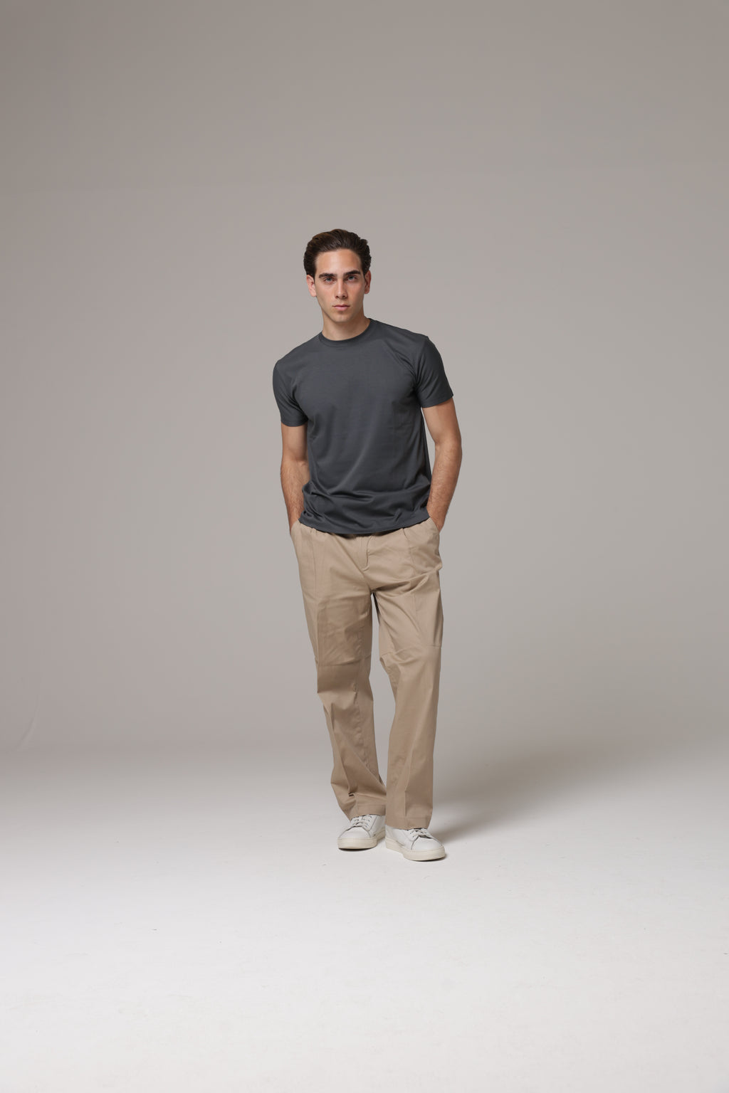 T-Shirt in tessuto di Scozia Premium