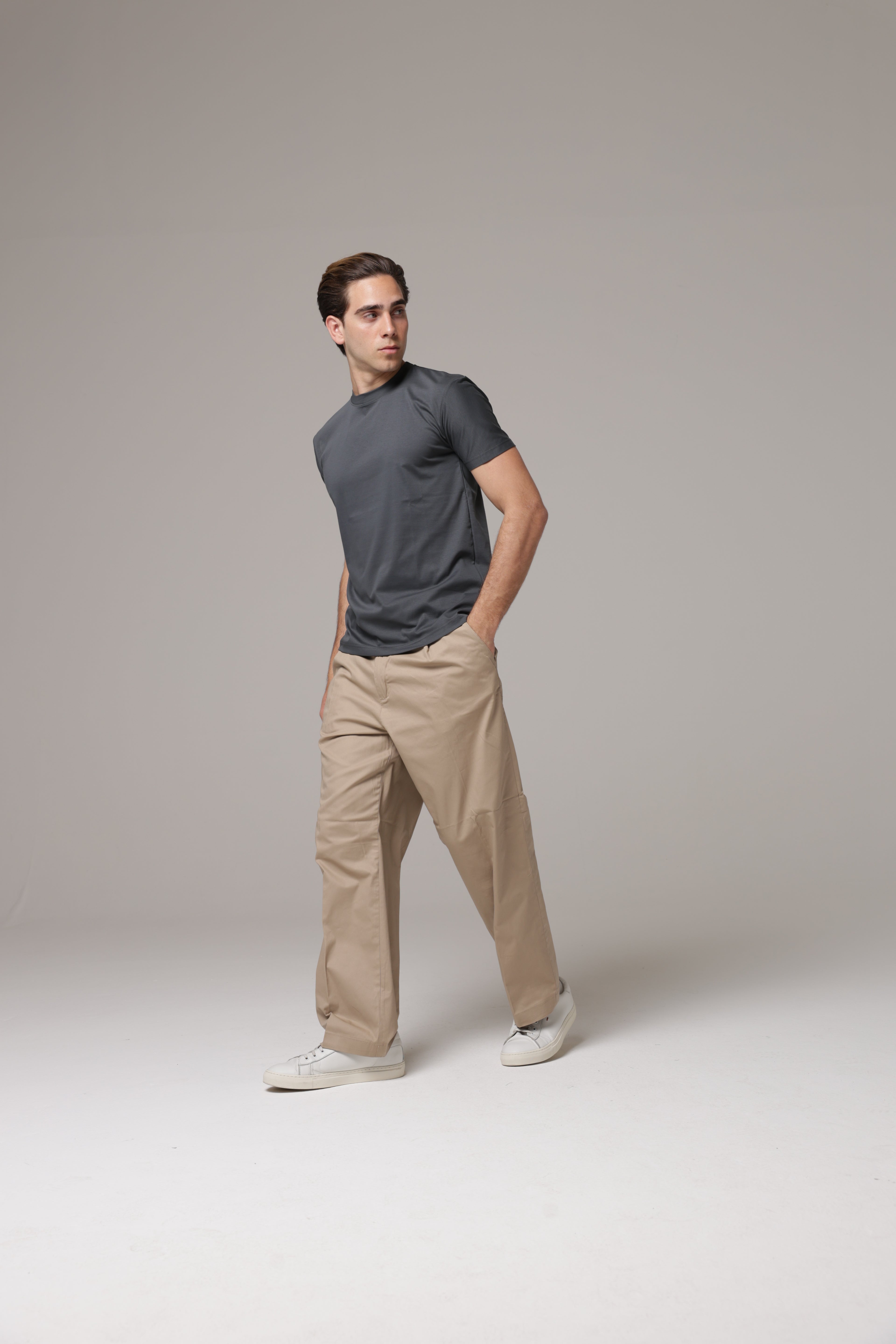 T-Shirt in tessuto di Scozia Premium