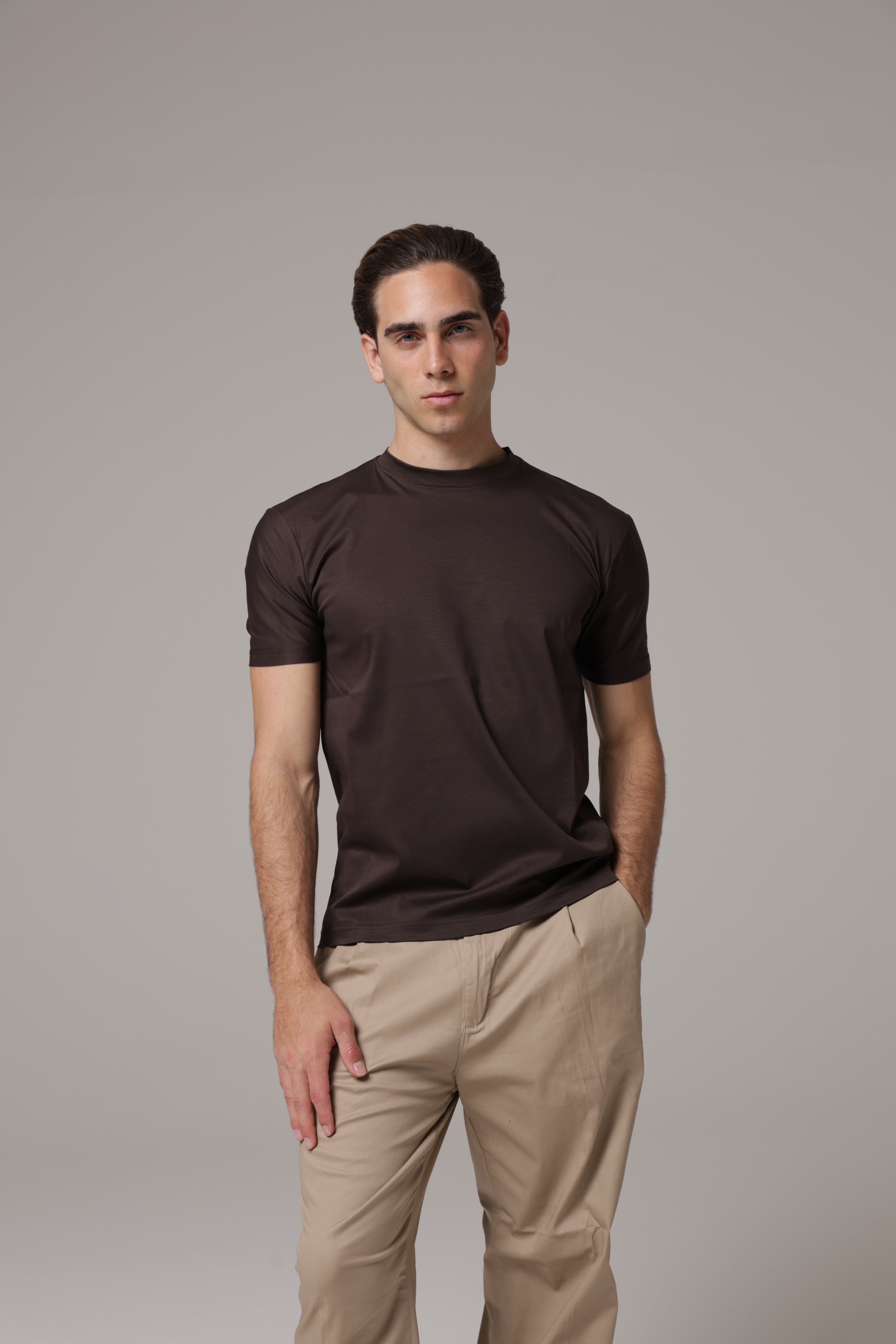 T-Shirt in tessuto di Scozia Premium