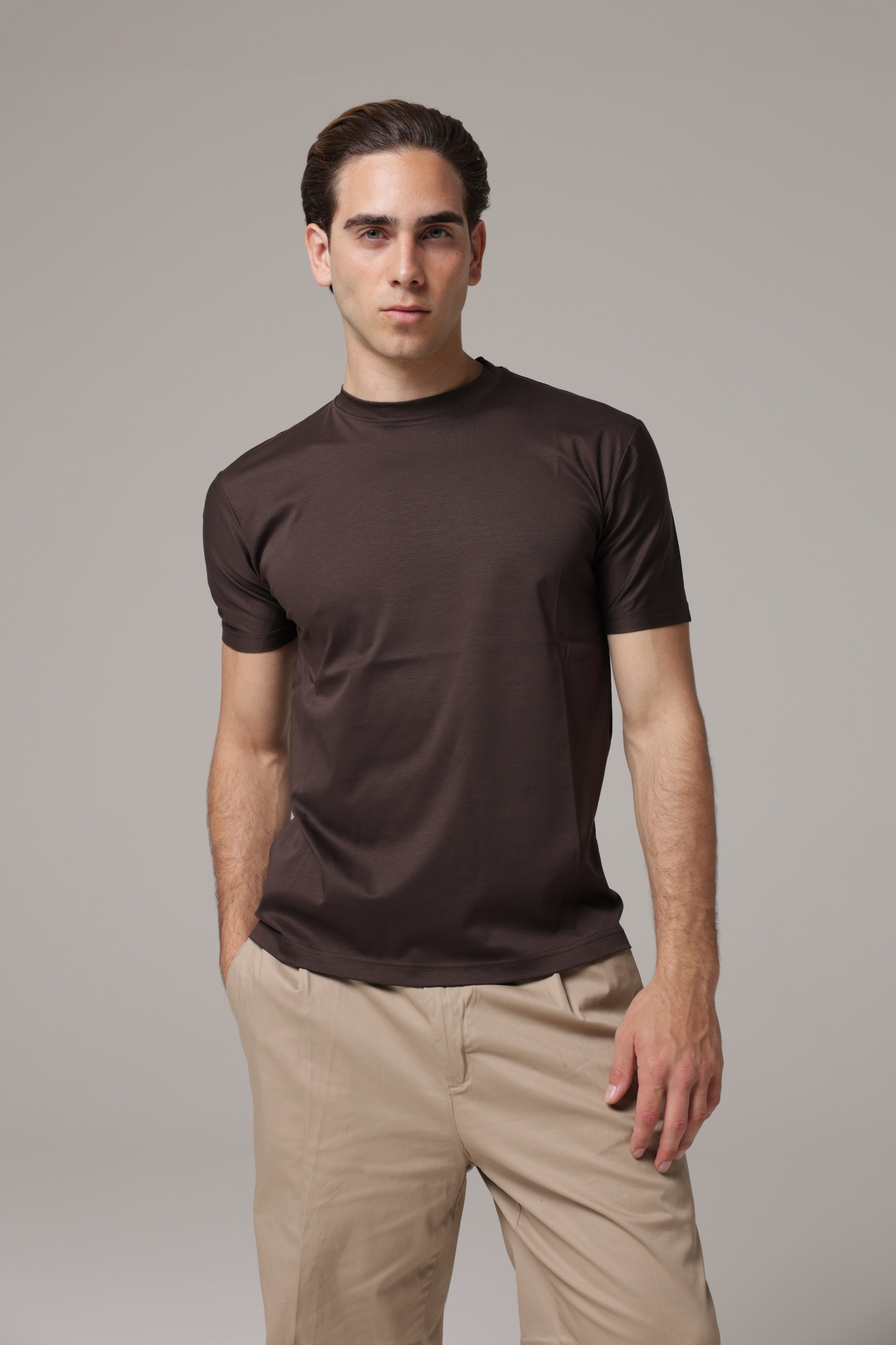 T-Shirt in tessuto di Scozia Premium
