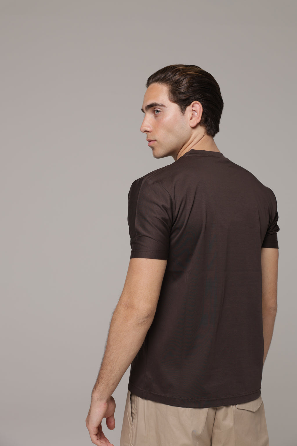T-Shirt in tessuto di Scozia Premium