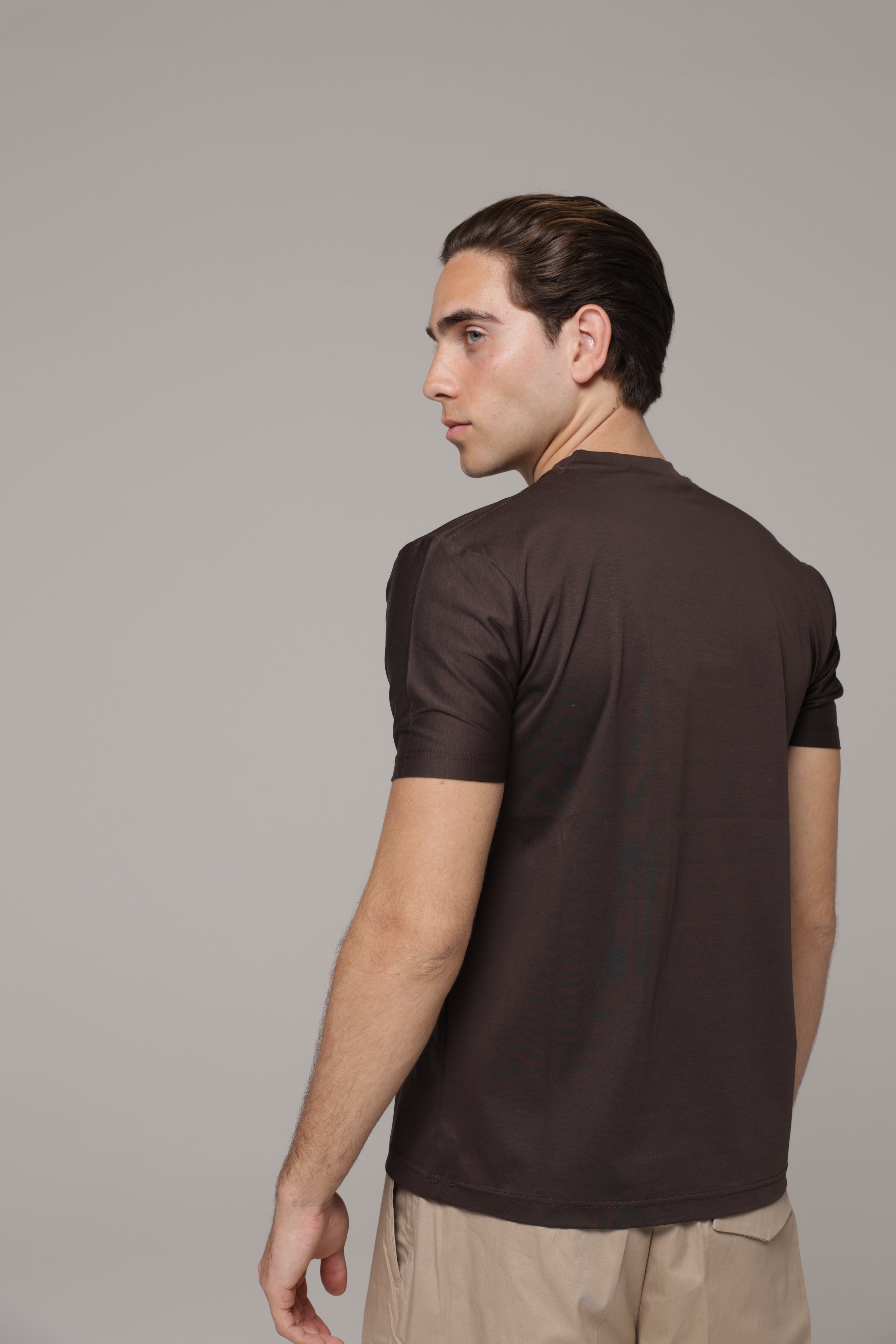 T-Shirt in tessuto di Scozia Premium
