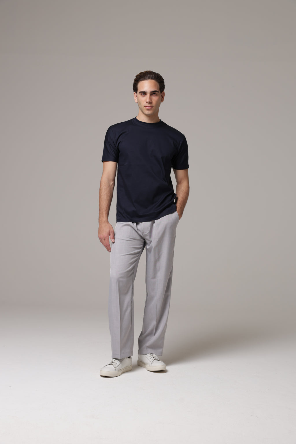 T-Shirt in tessuto di Scozia Premium