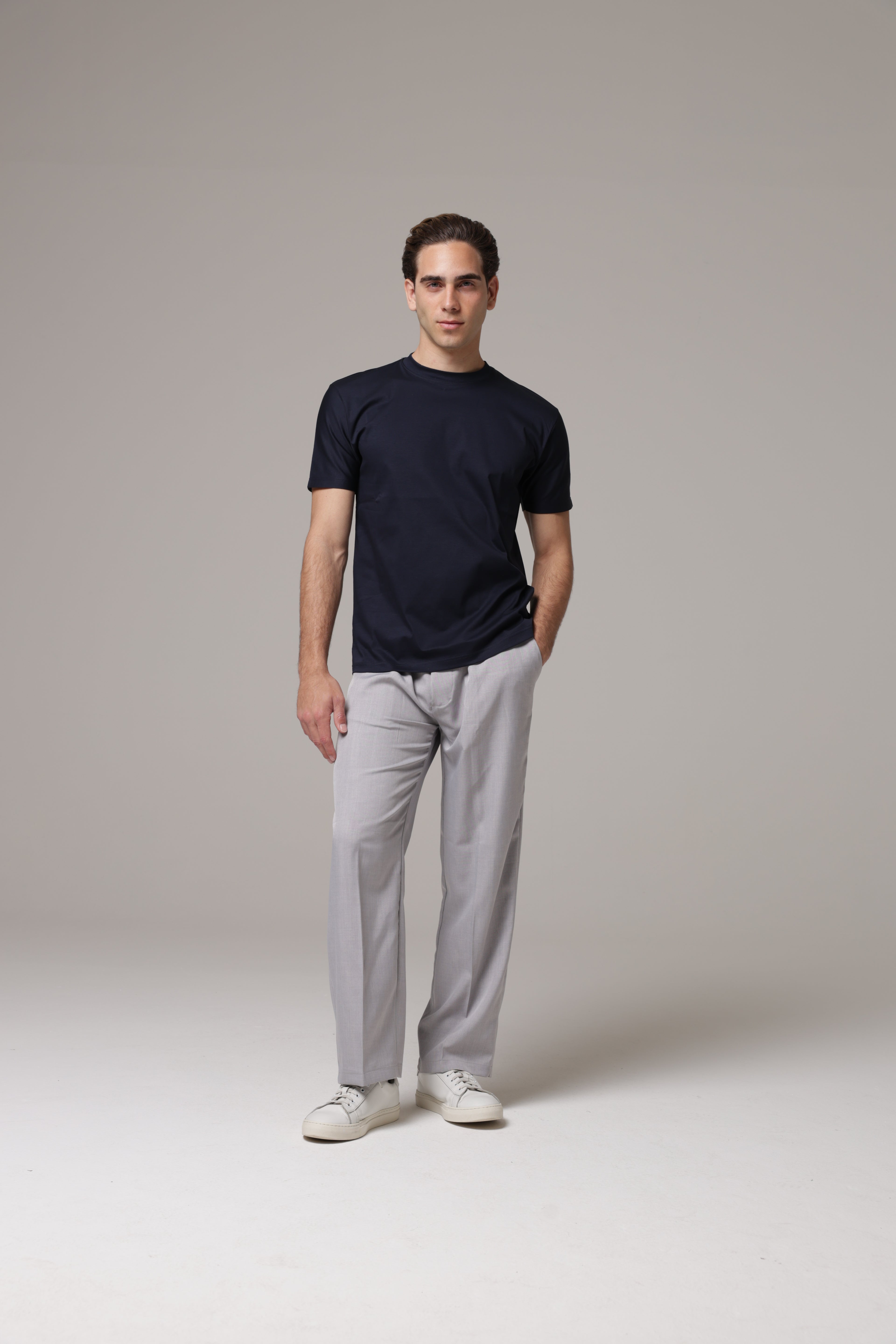 T-Shirt in tessuto di Scozia Premium