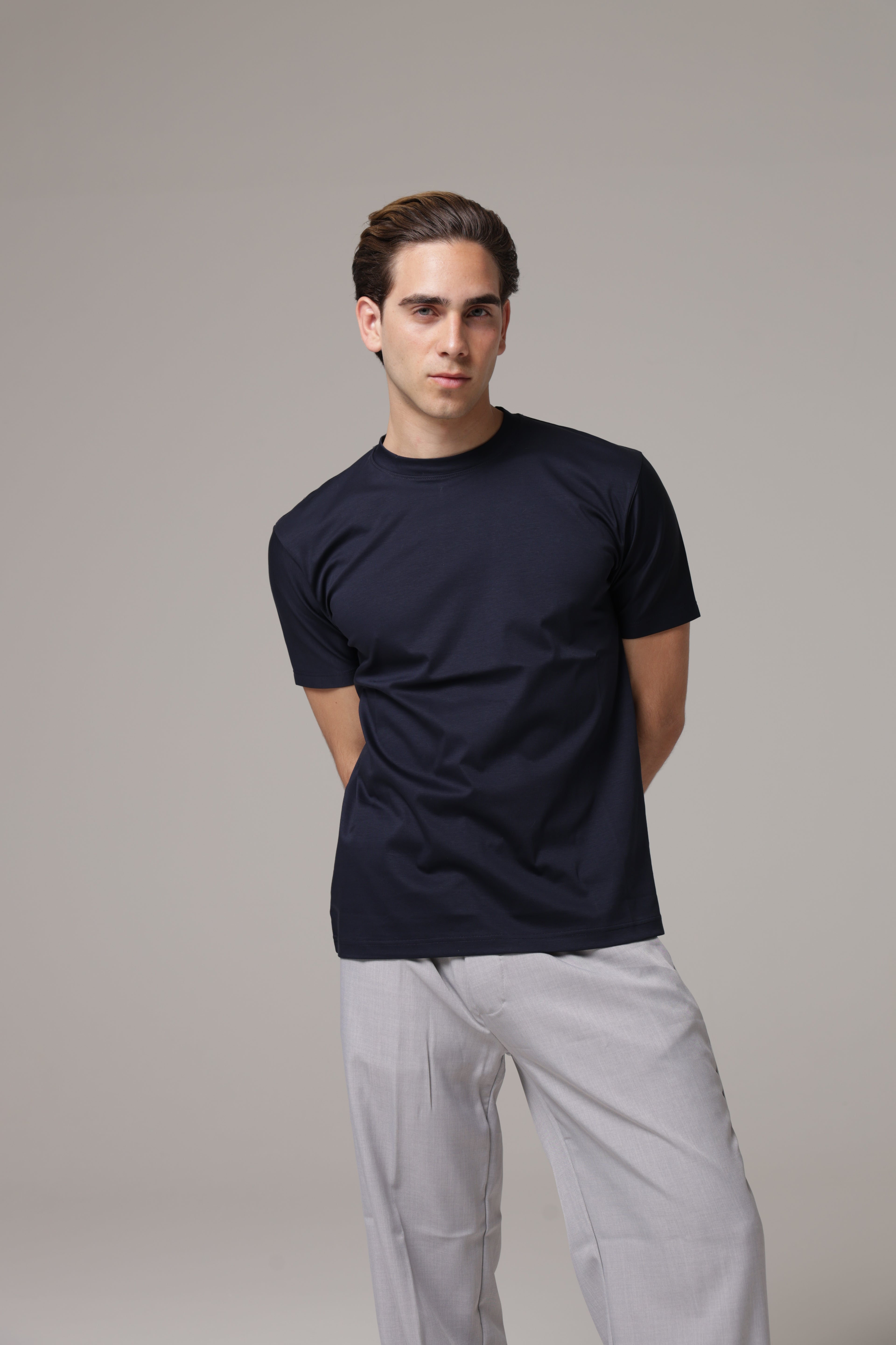 T-Shirt in tessuto di Scozia Premium