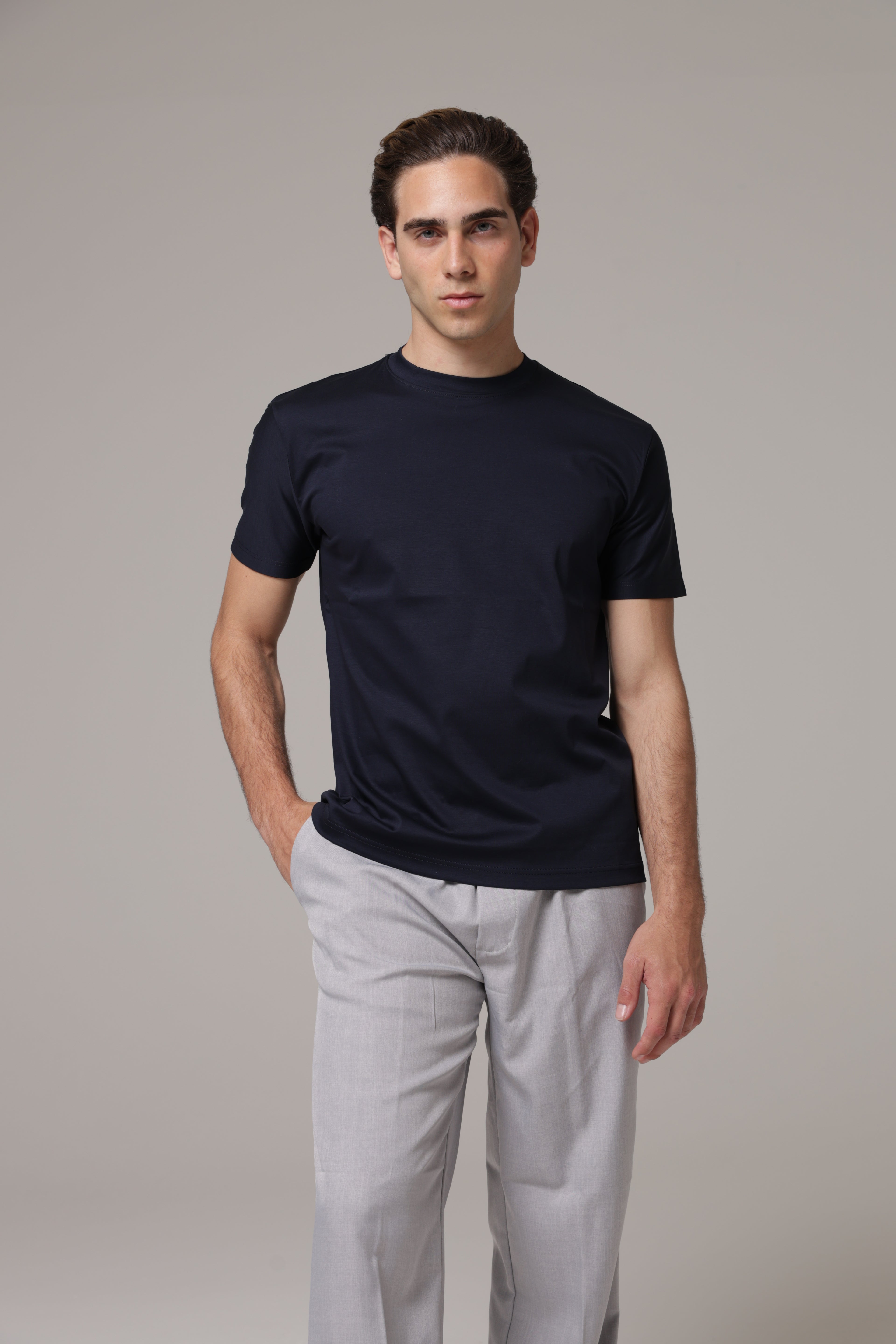 T-Shirt in tessuto di Scozia Premium