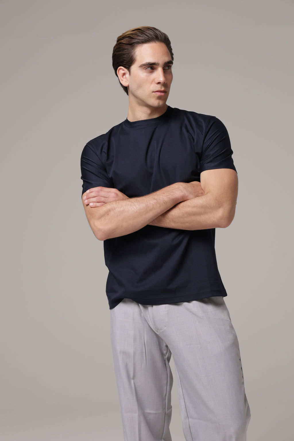T-Shirt in tessuto di Scozia Premium