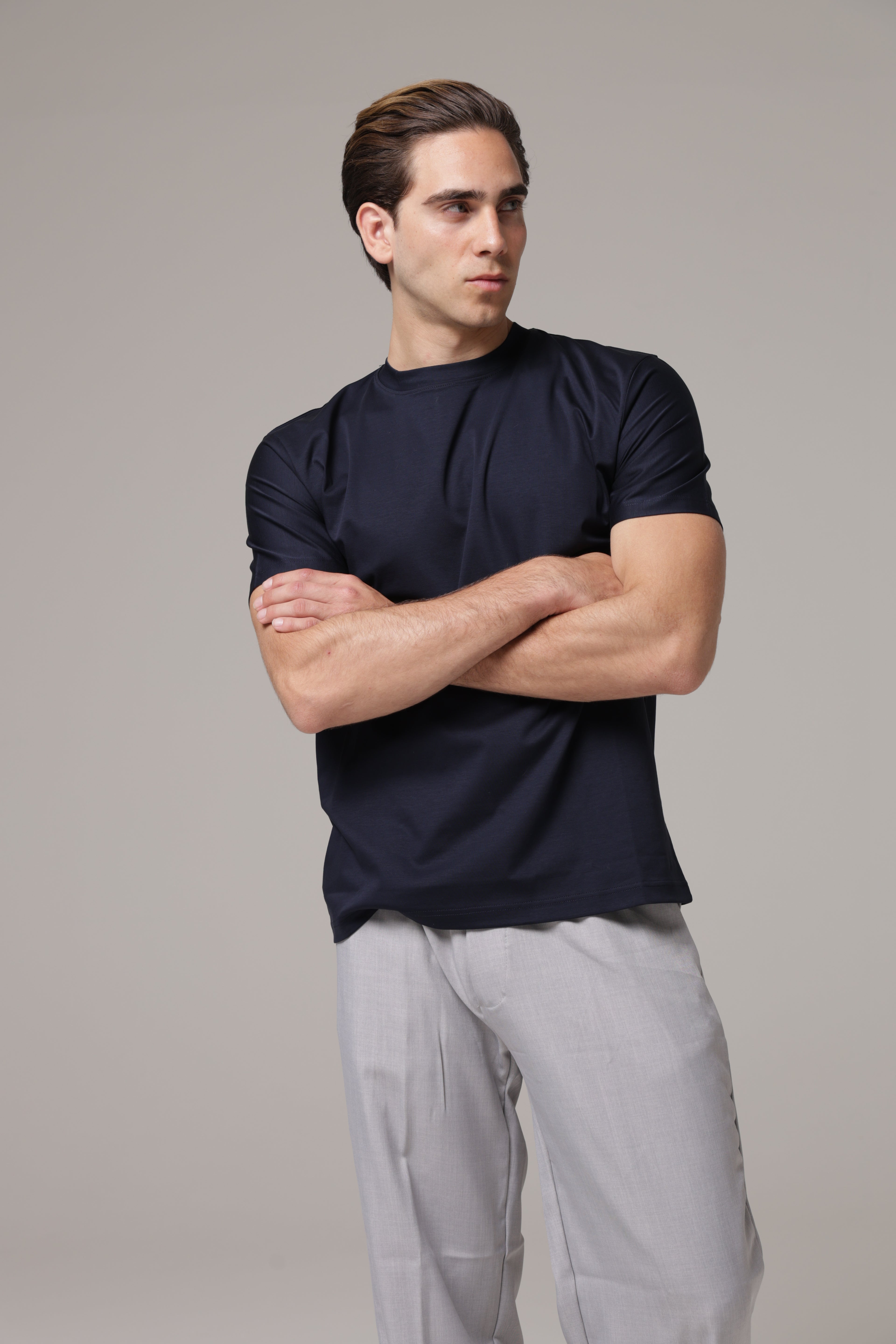 T-Shirt in tessuto di Scozia Premium