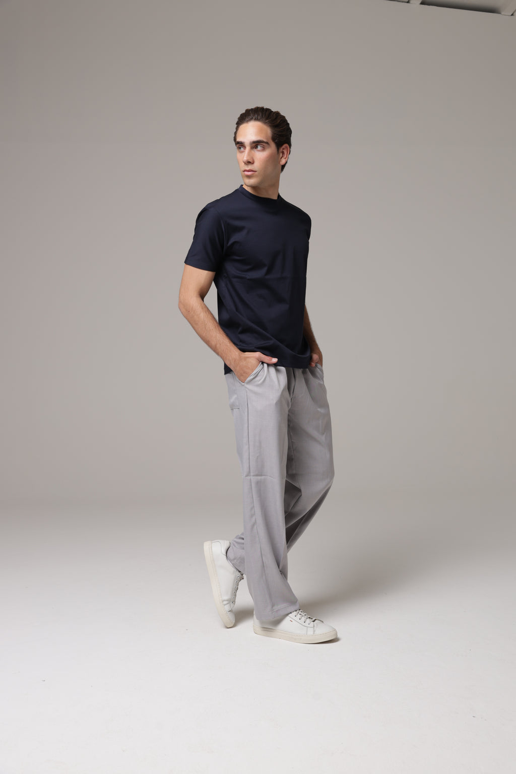 T-Shirt in tessuto di Scozia Premium
