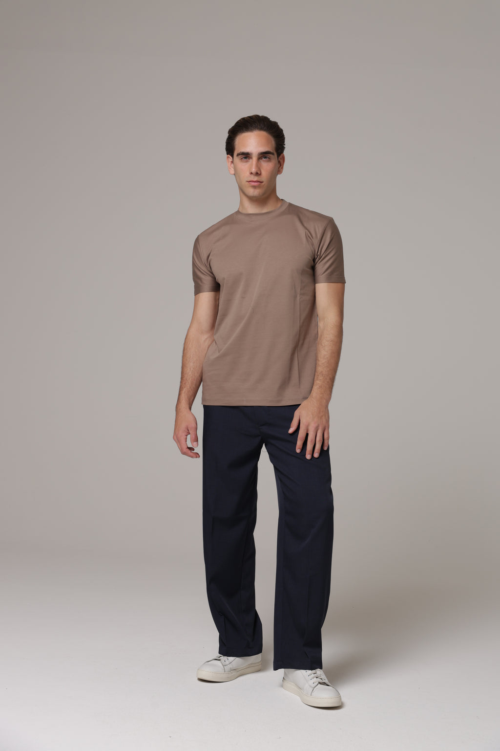 T-Shirt in tessuto di Scozia Premium