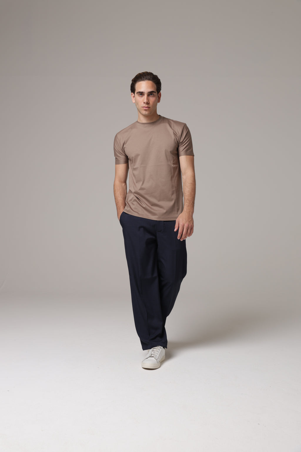 T-Shirt in tessuto di Scozia Premium