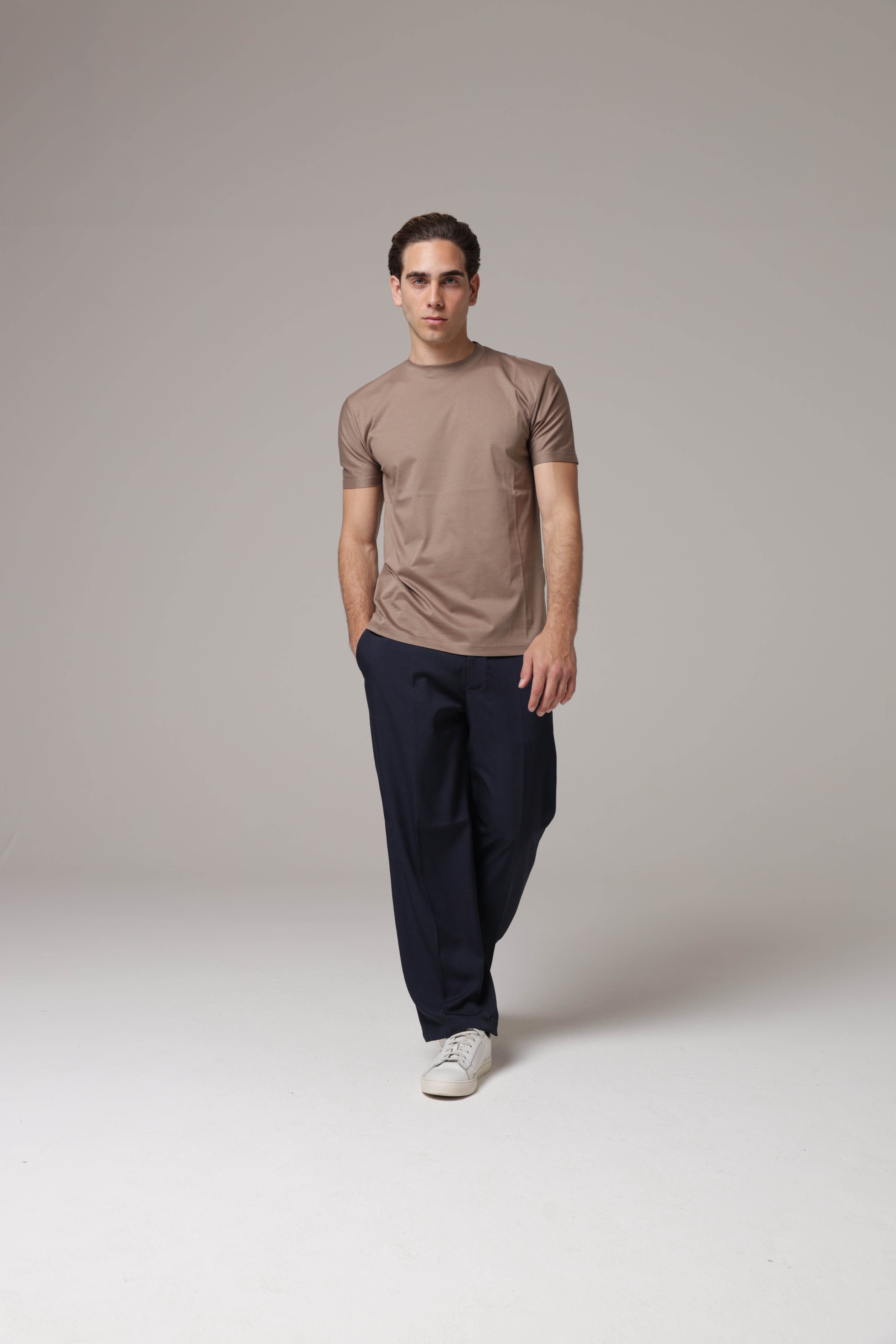 T-Shirt in tessuto di Scozia Premium