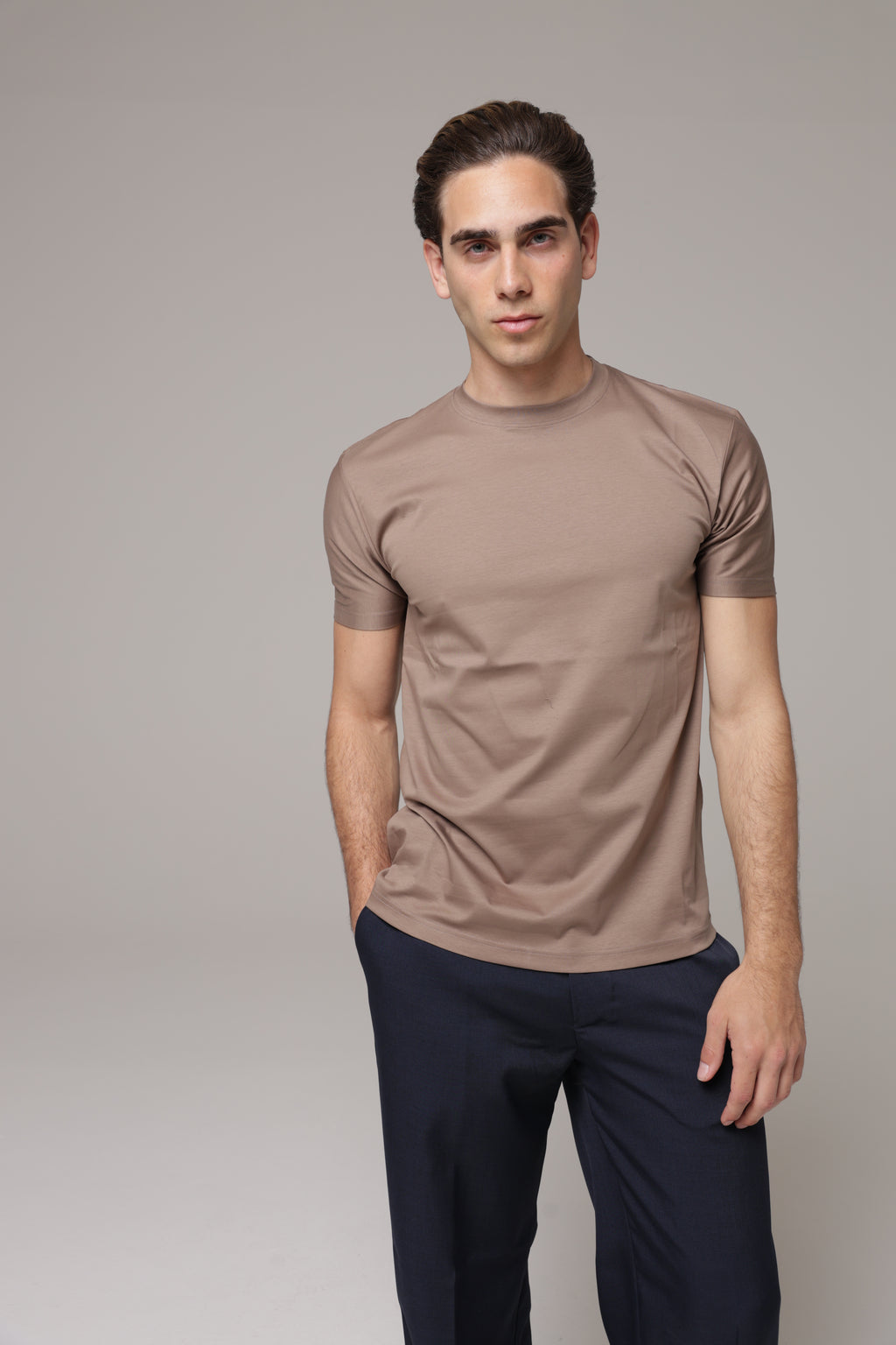 T-Shirt in tessuto di Scozia Premium