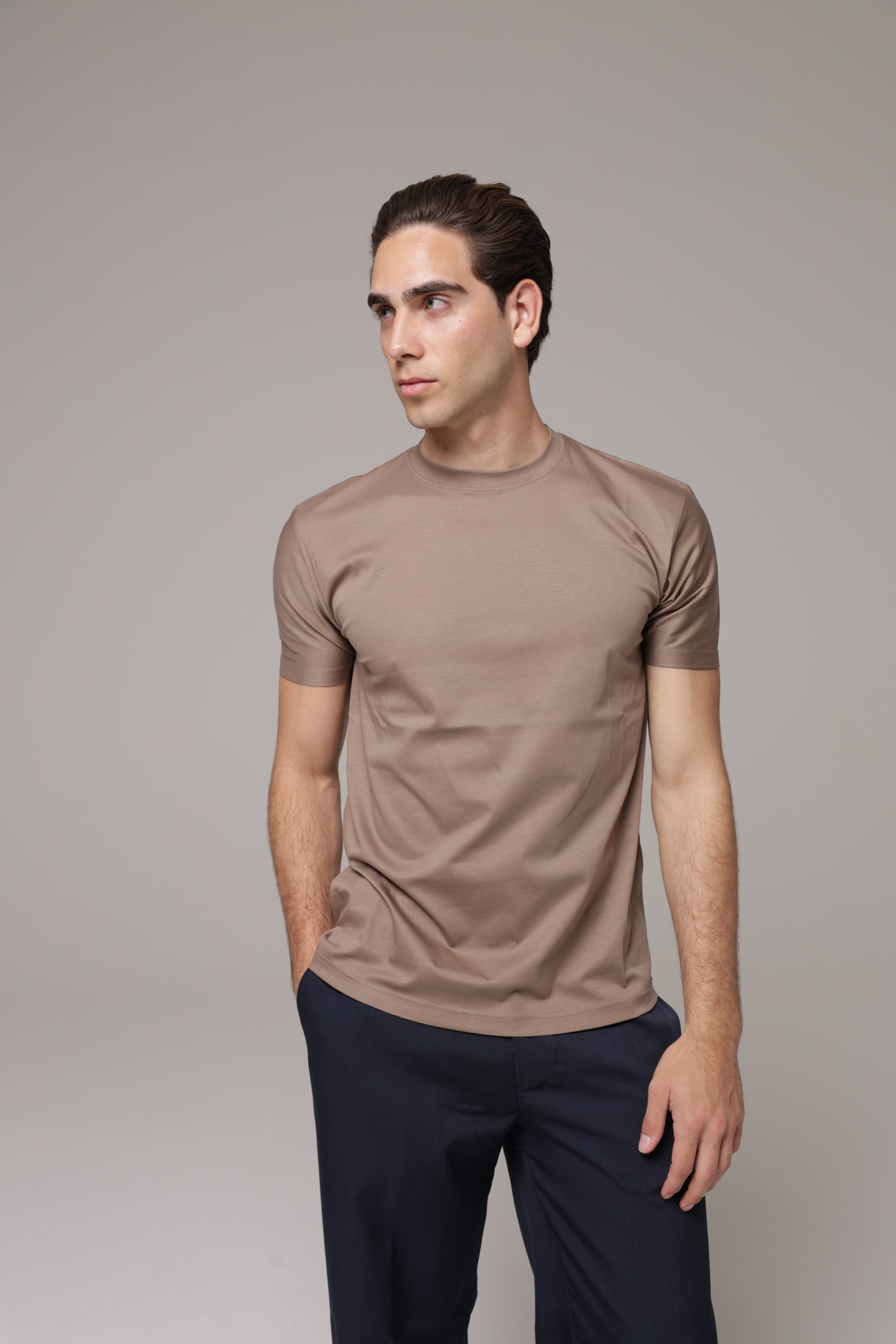 T-Shirt in tessuto di Scozia Premium