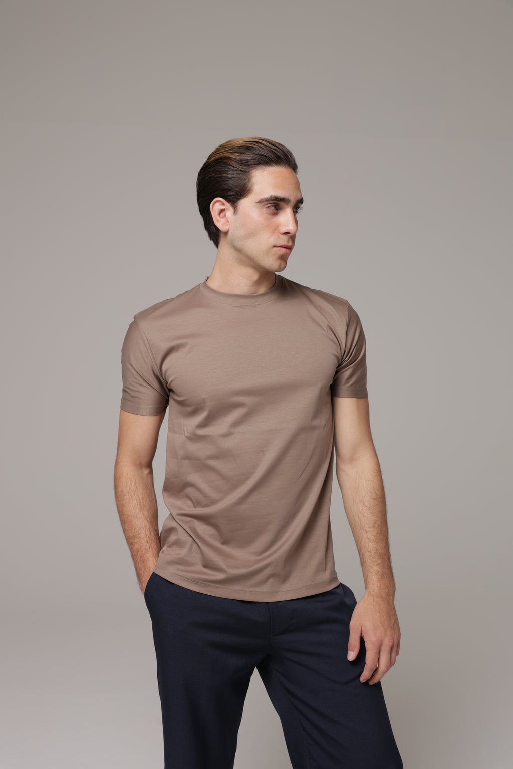 T-Shirt in tessuto di Scozia Premium