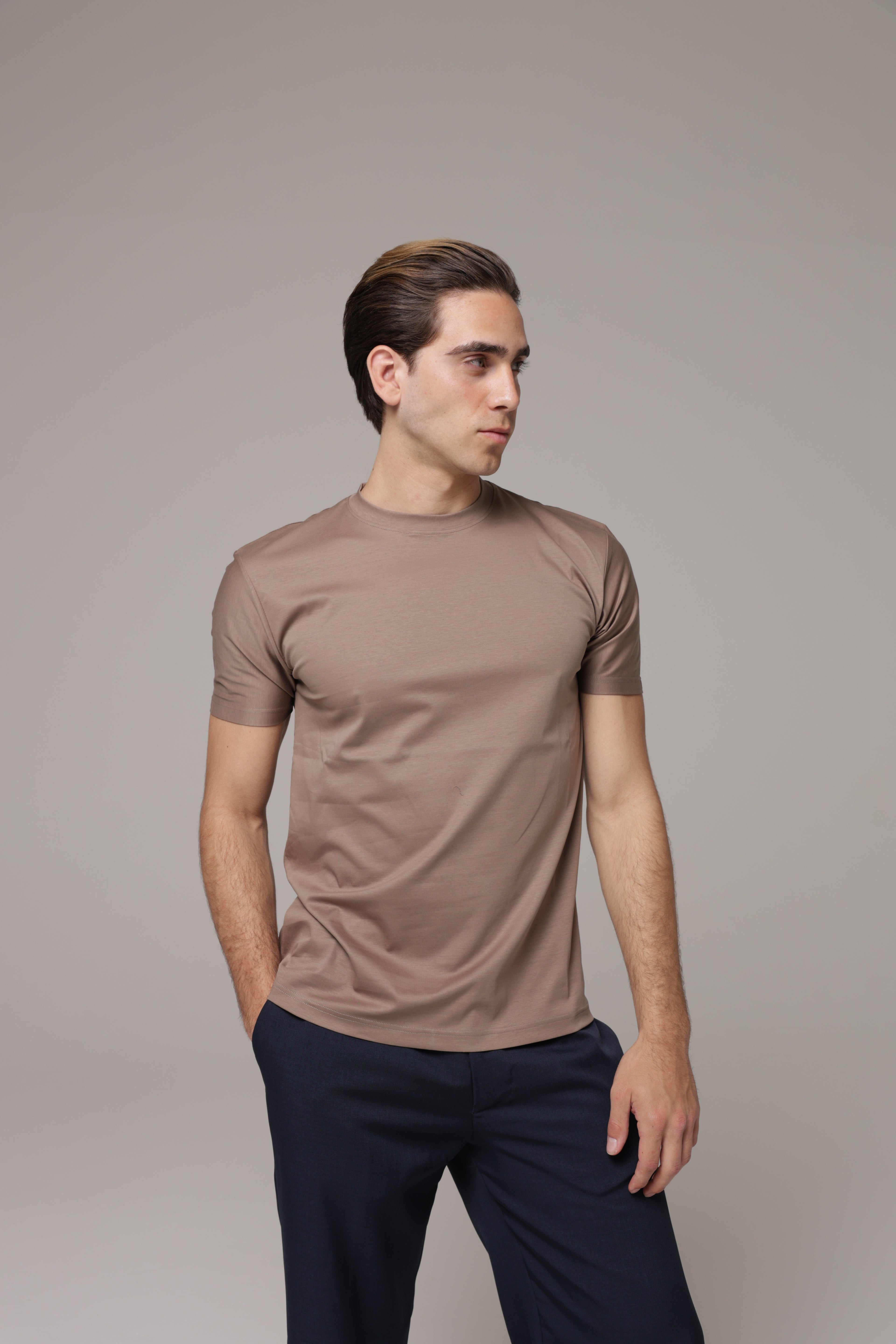 T-Shirt in tessuto di Scozia Premium