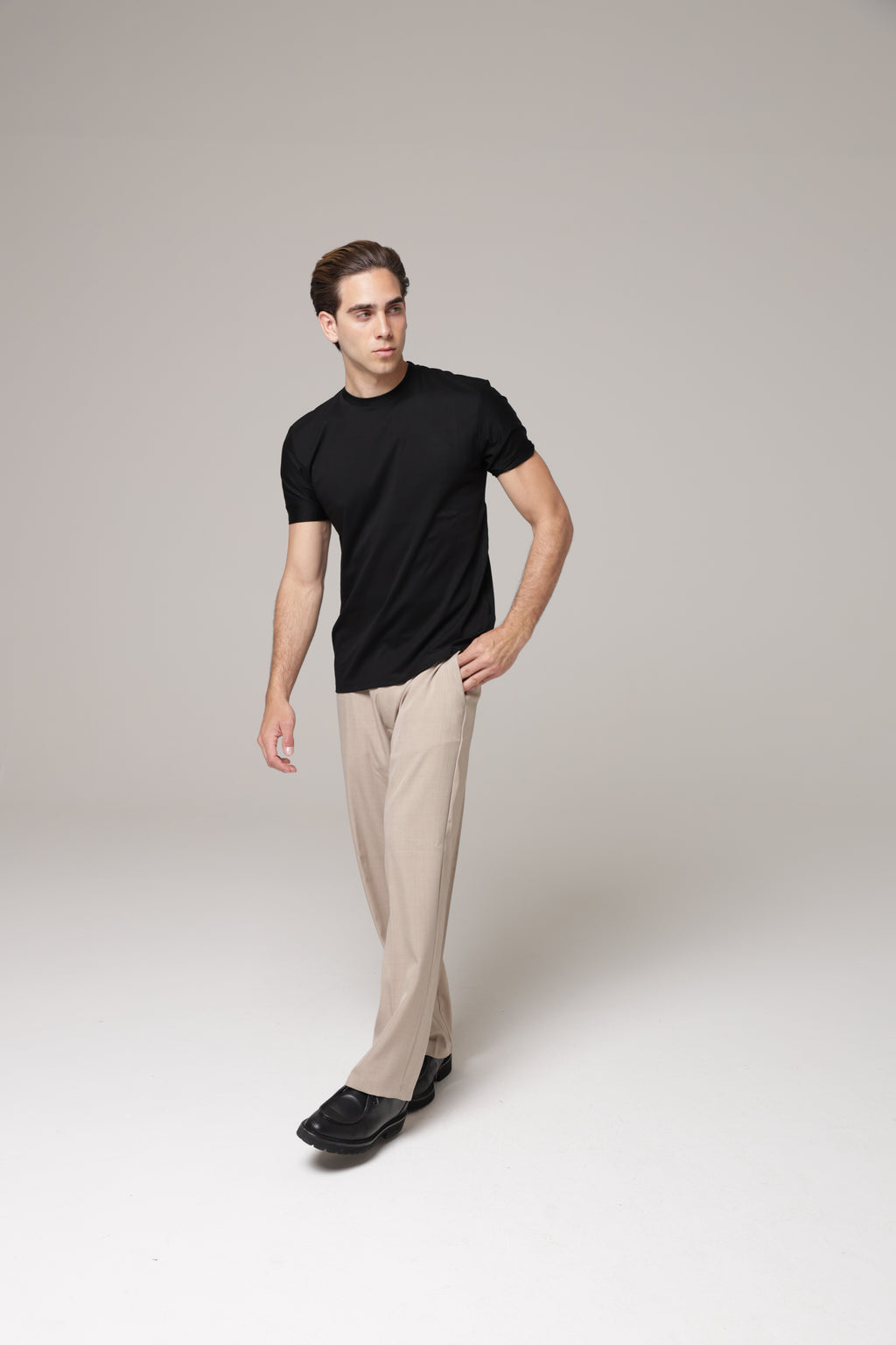 T-Shirt in tessuto di Scozia Premium