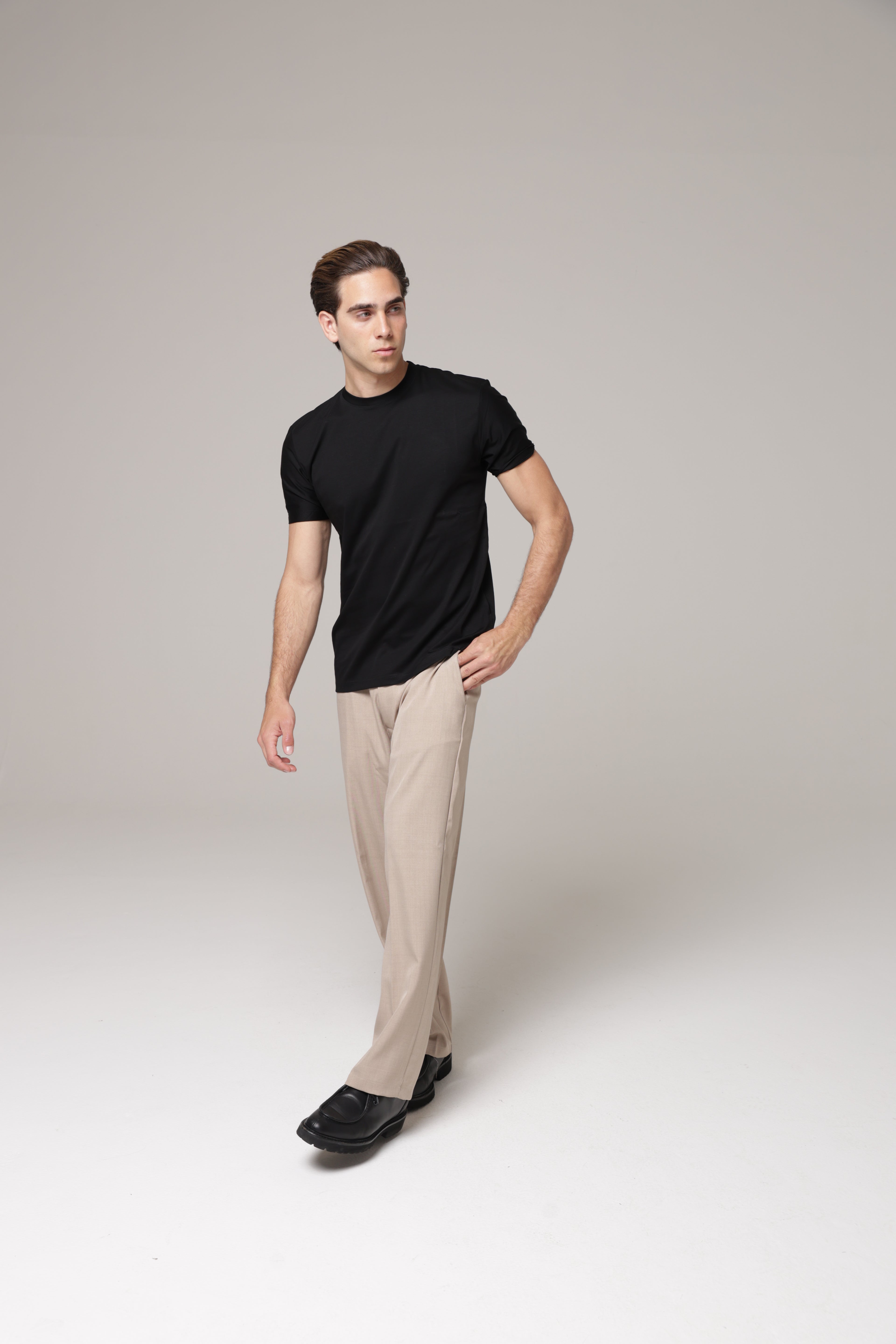 T-Shirt in tessuto di Scozia Premium