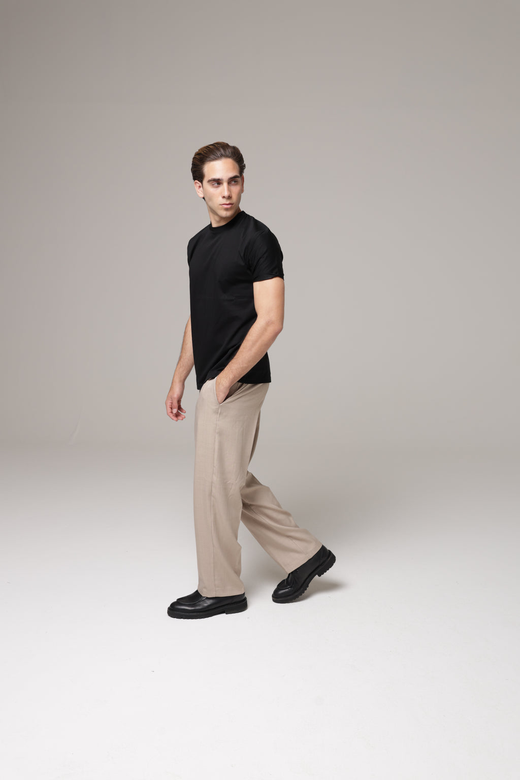 T-Shirt in tessuto di Scozia Premium