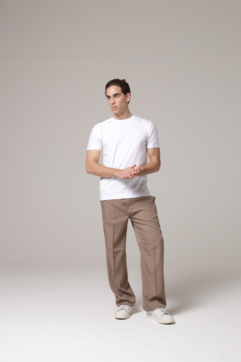 T-Shirt in tessuto di Scozia Premium