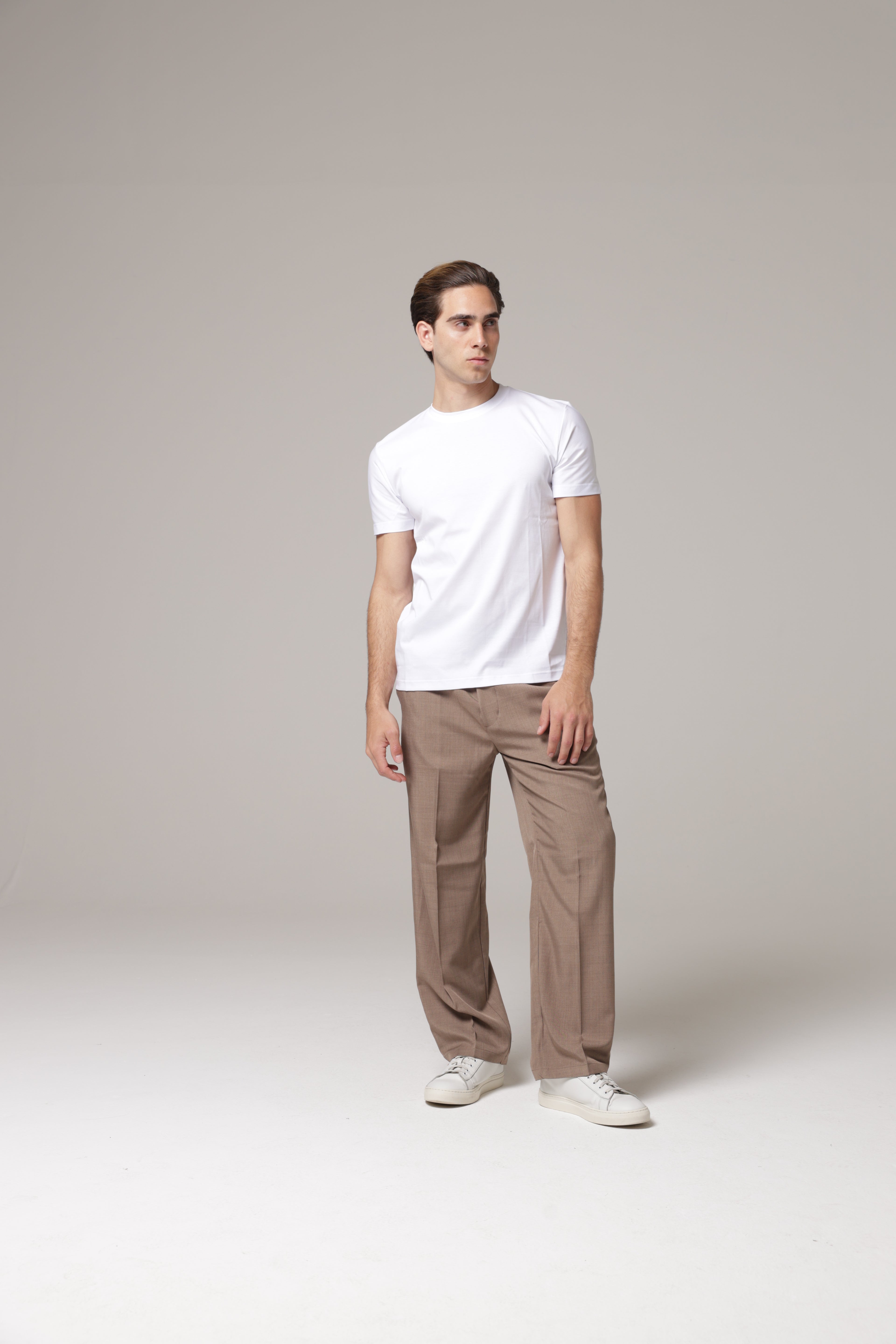 T-Shirt in tessuto di Scozia Premium