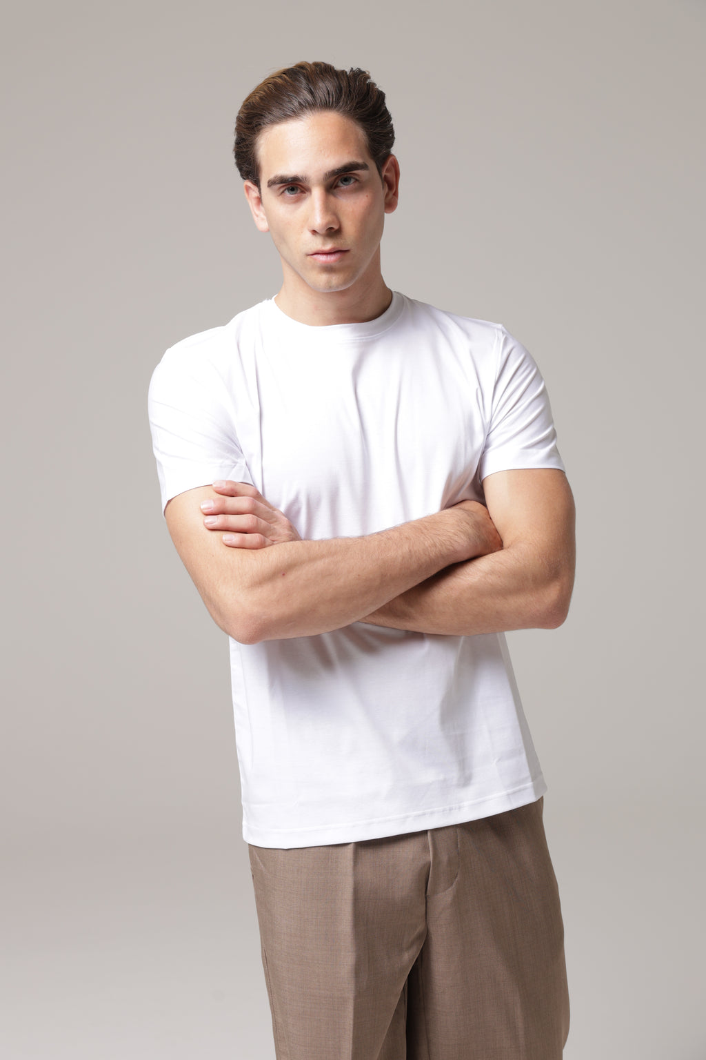 T-Shirt in tessuto di Scozia Premium