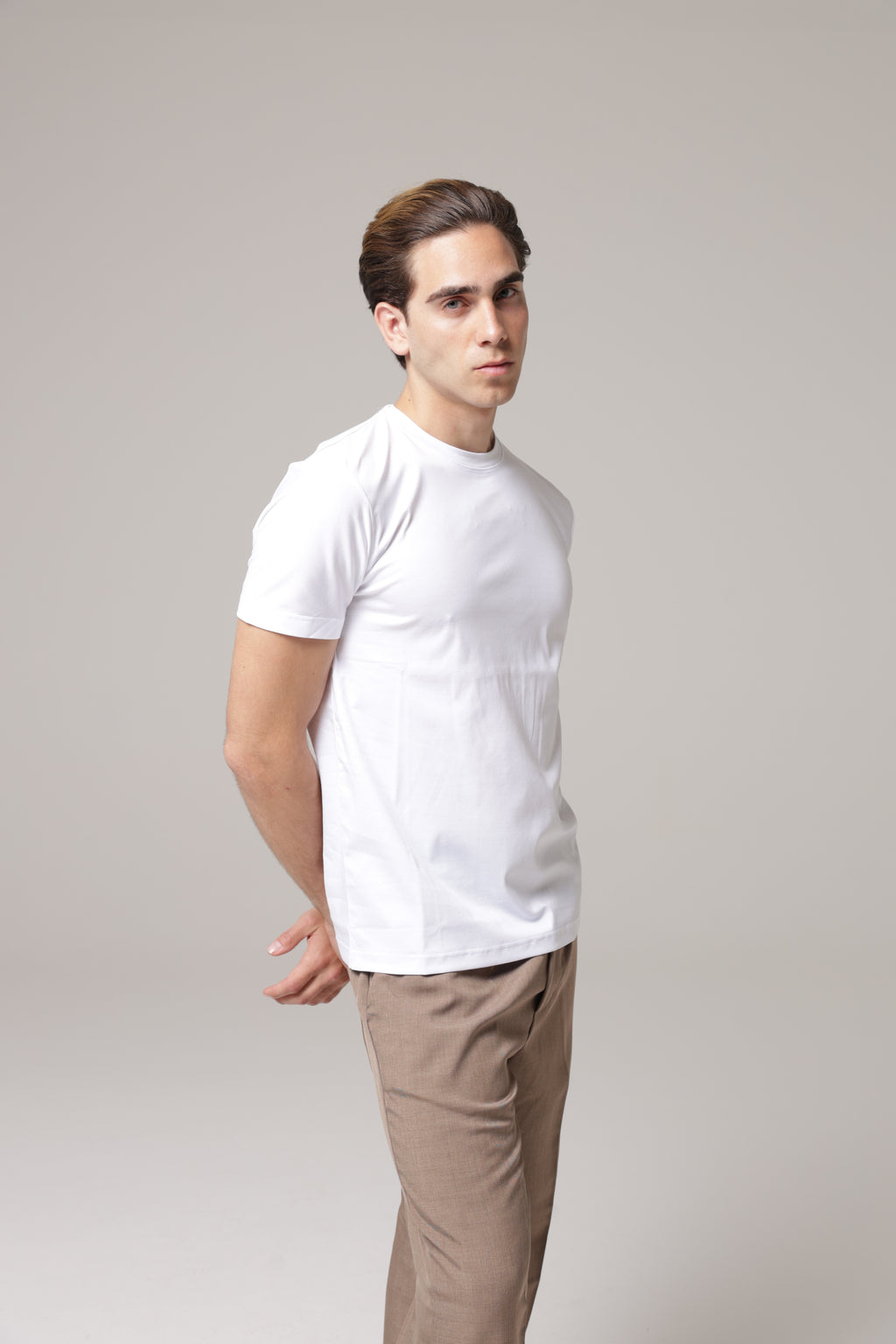 T-Shirt in tessuto di Scozia Premium