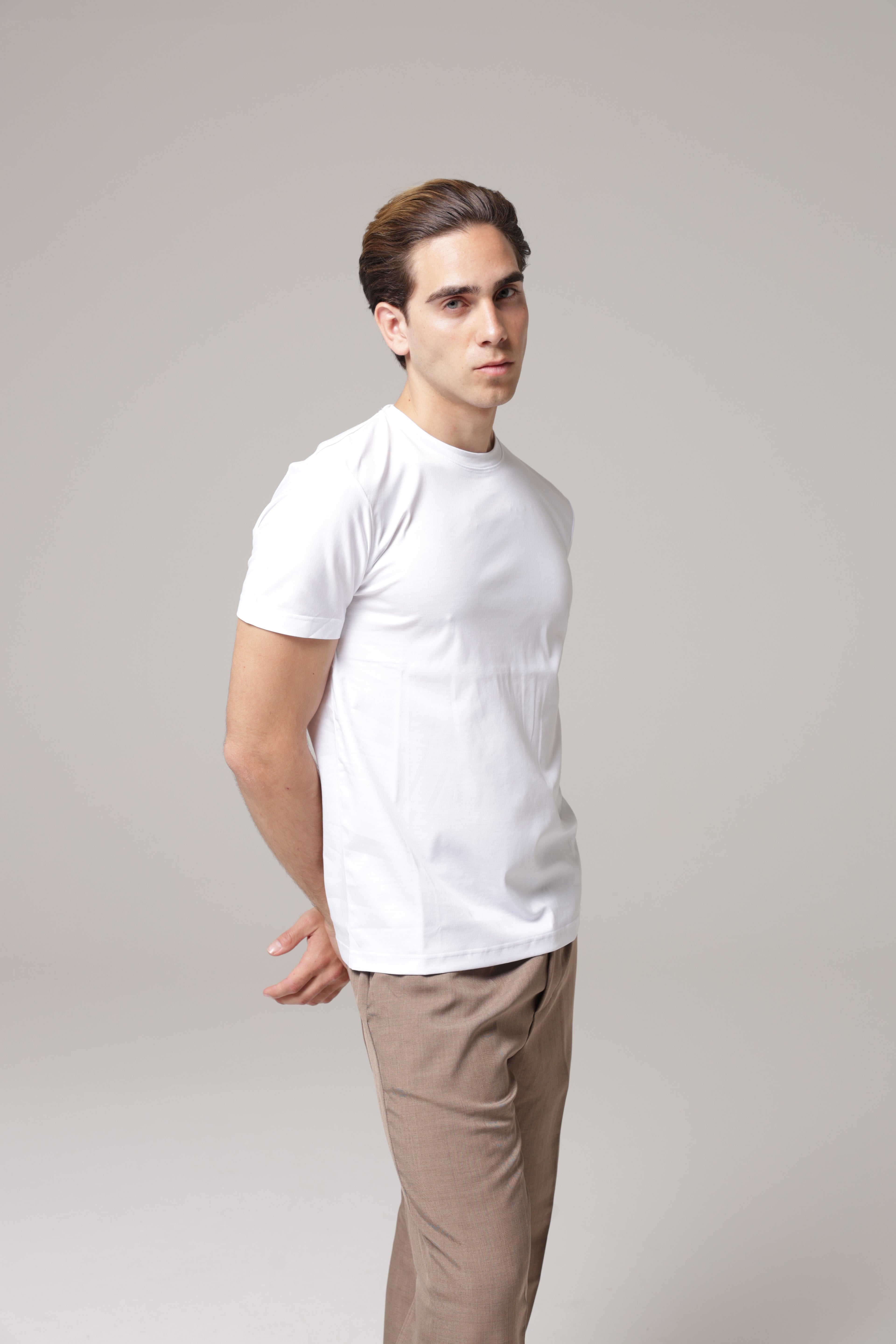 T-Shirt in tessuto di Scozia Premium