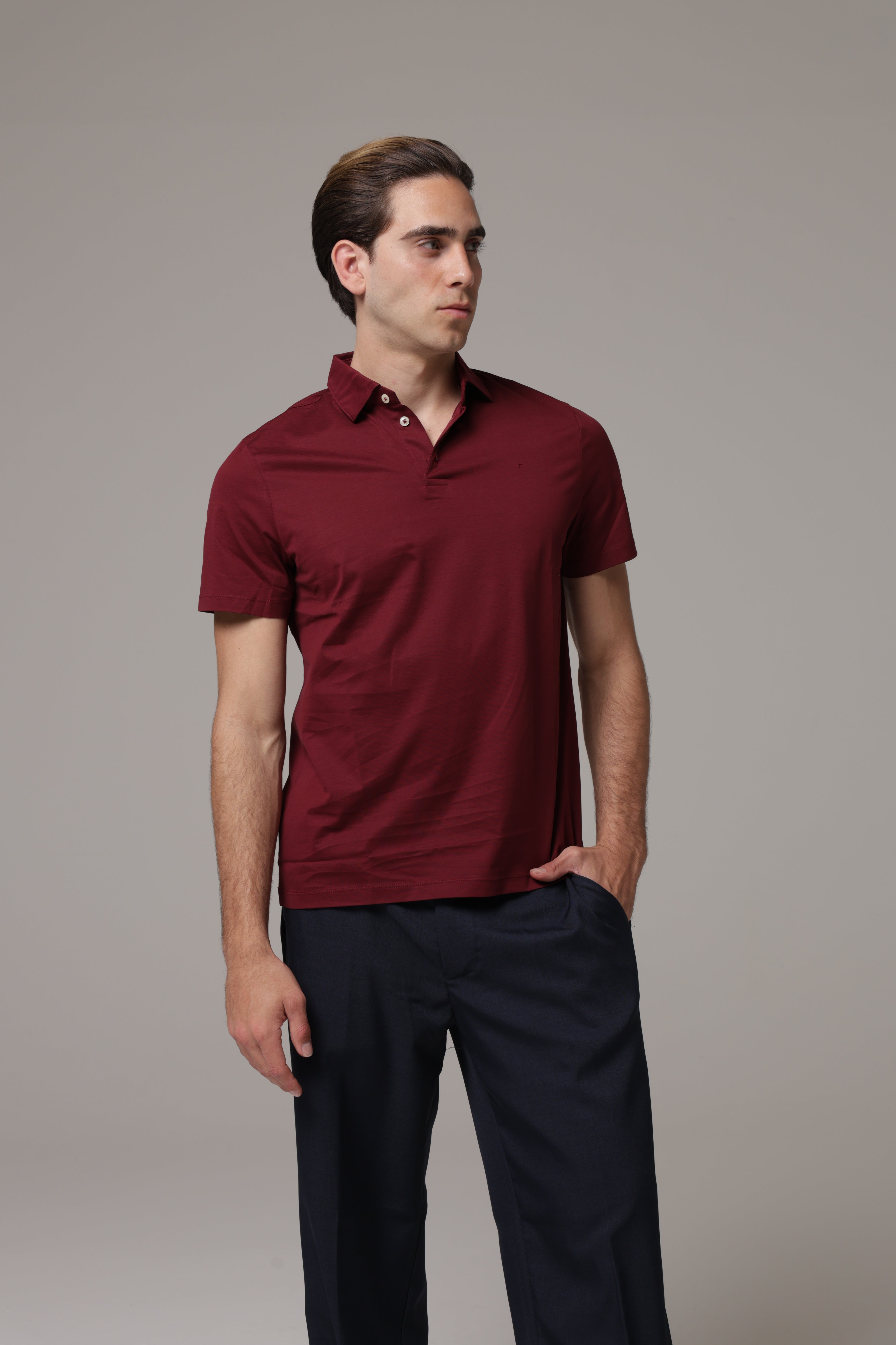 Polo in tessuto di Scozia Premium