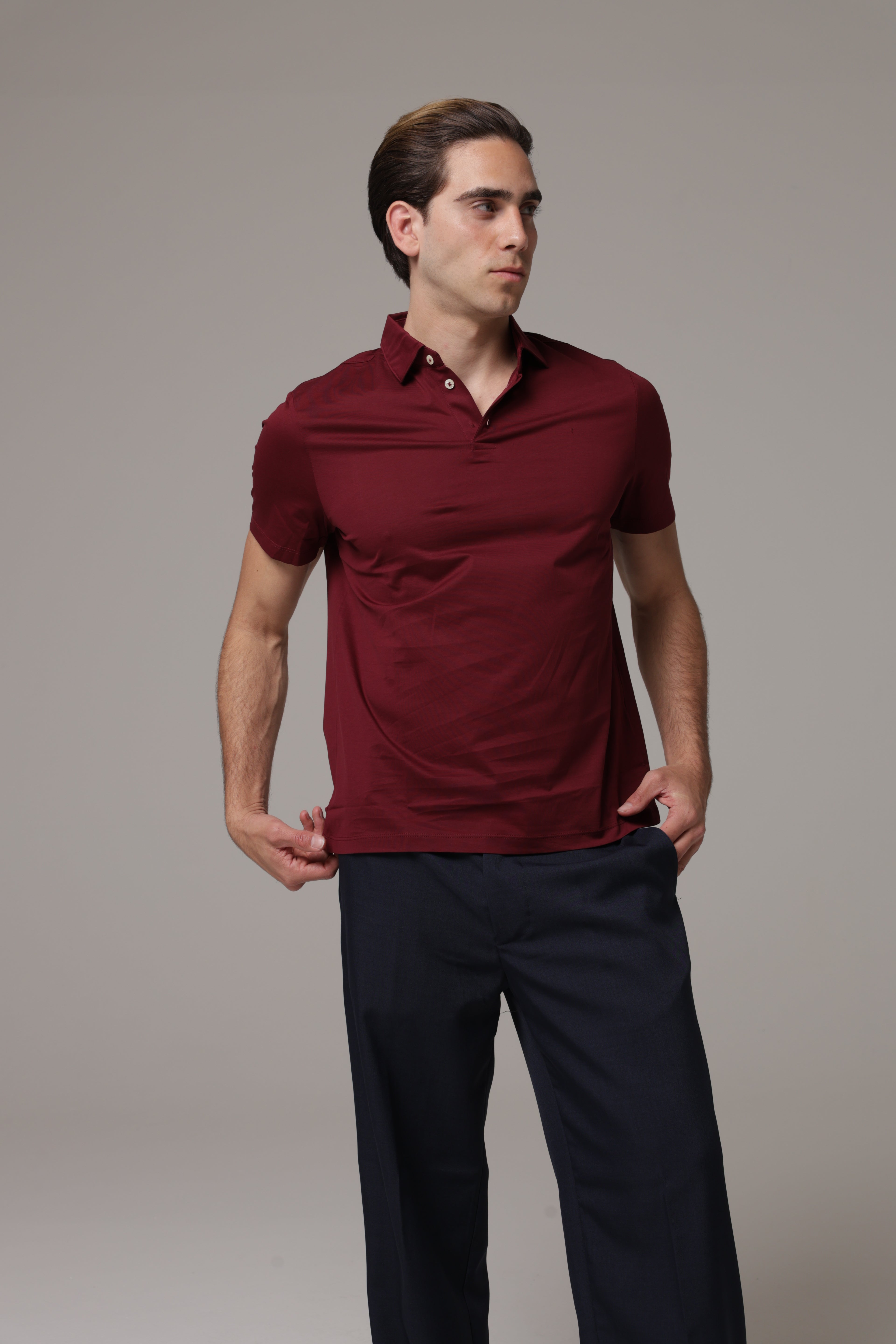 Polo in tessuto di Scozia Premium