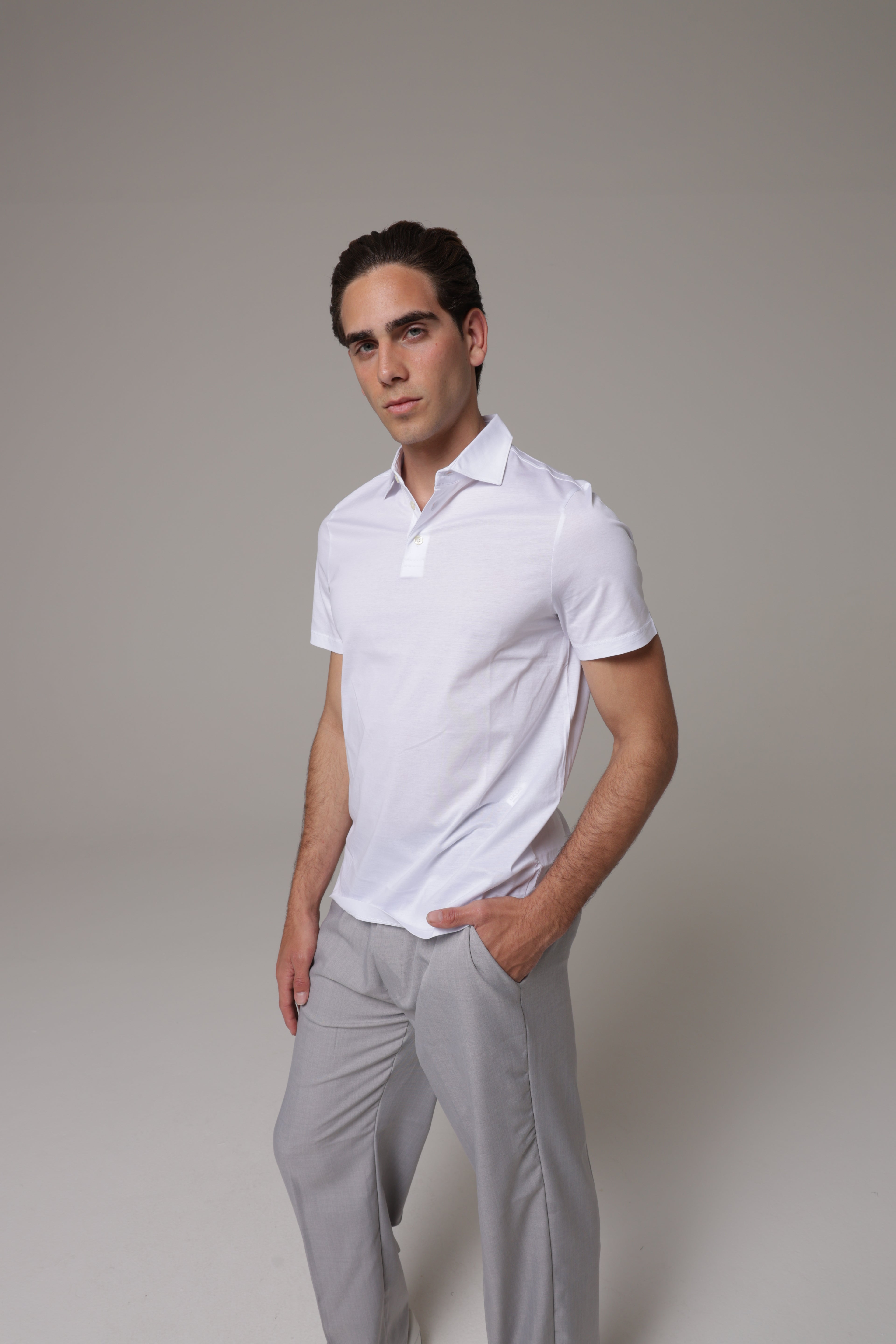 Polo in tessuto di Scozia Premium