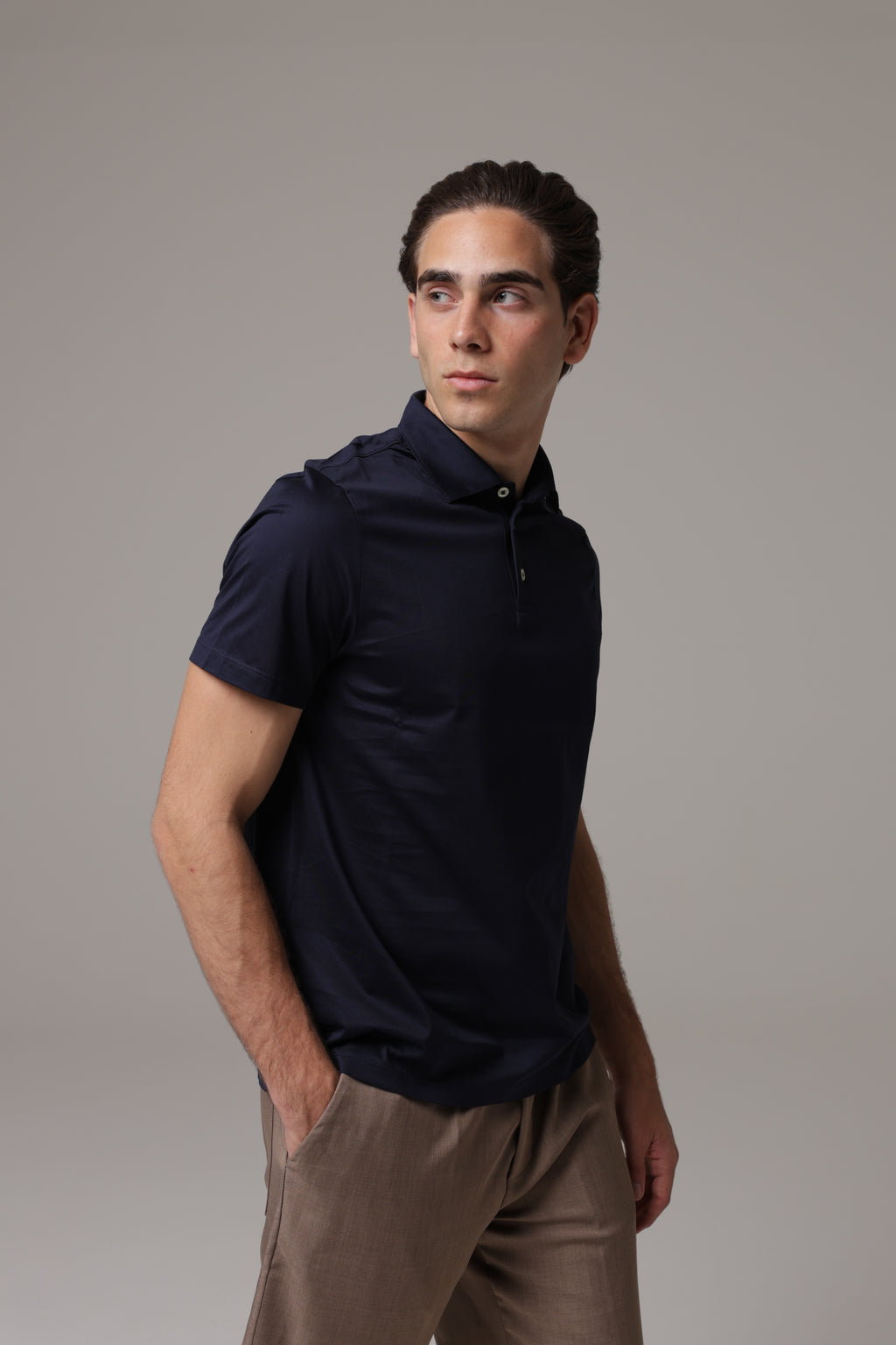 Polo in tessuto di Scozia Premium